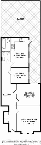 2 Bedrooms Flat to rent in Mersham Road, Thornton Heath CR7