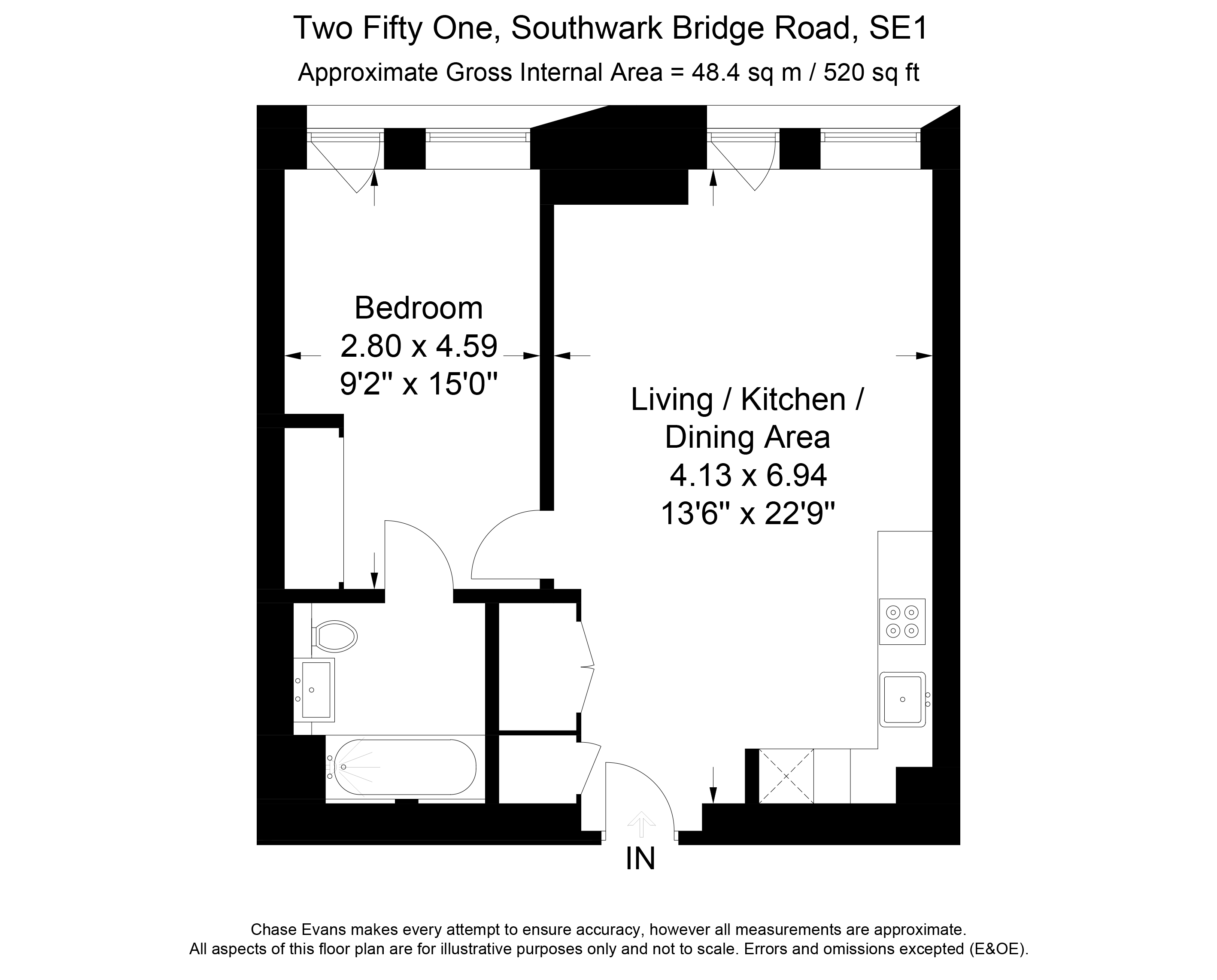 1 Bedrooms Flat to rent in Two Fifty One, Southwark Bridge Road, Elephant & Castle SE1