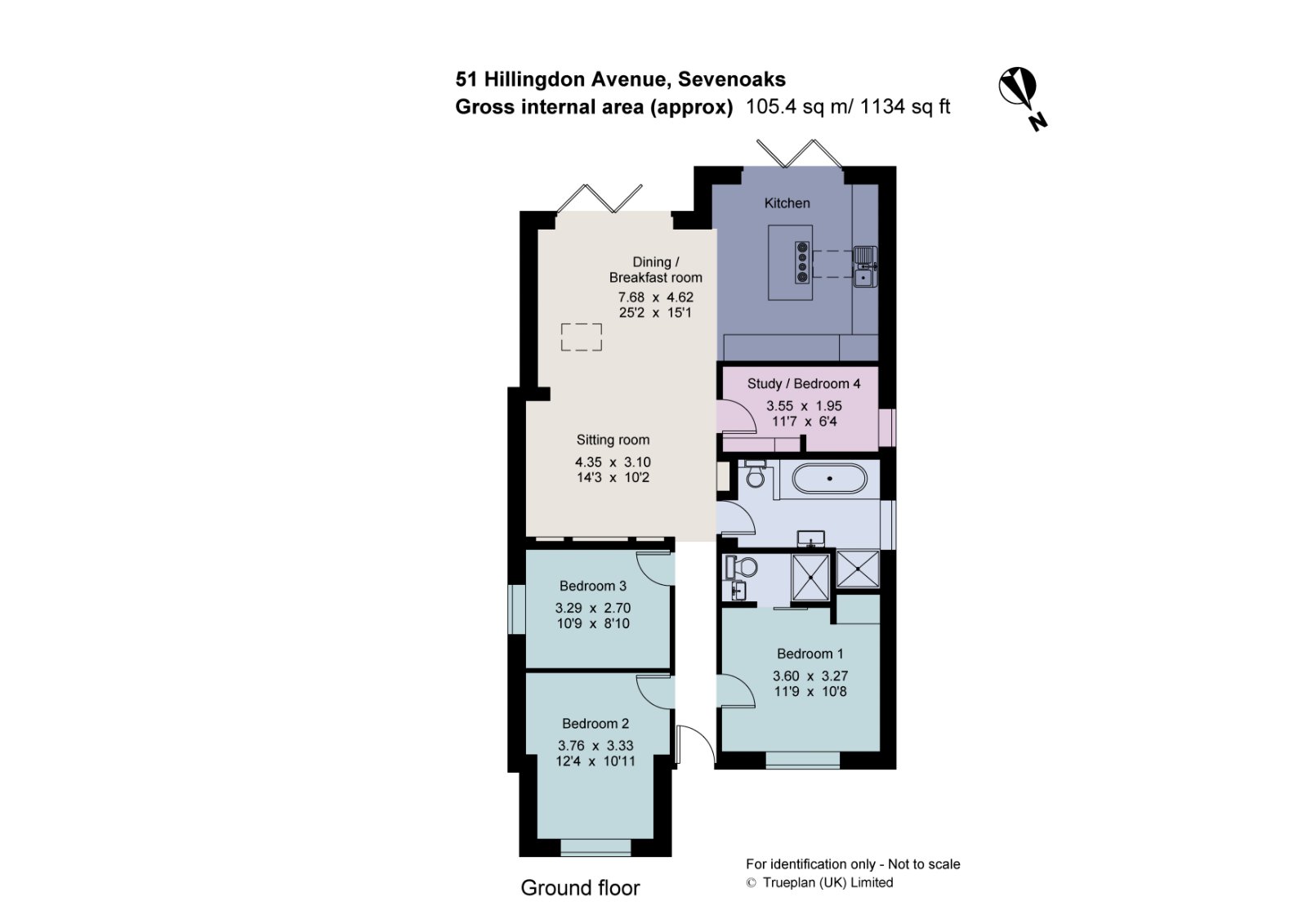 51, Hillingdon Avenue, Kent floorplan