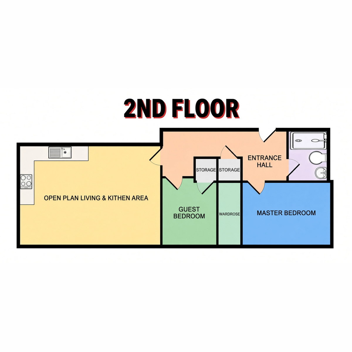 Flat 42 Newhall Court, 47a, George Street, Birmingham floorplan