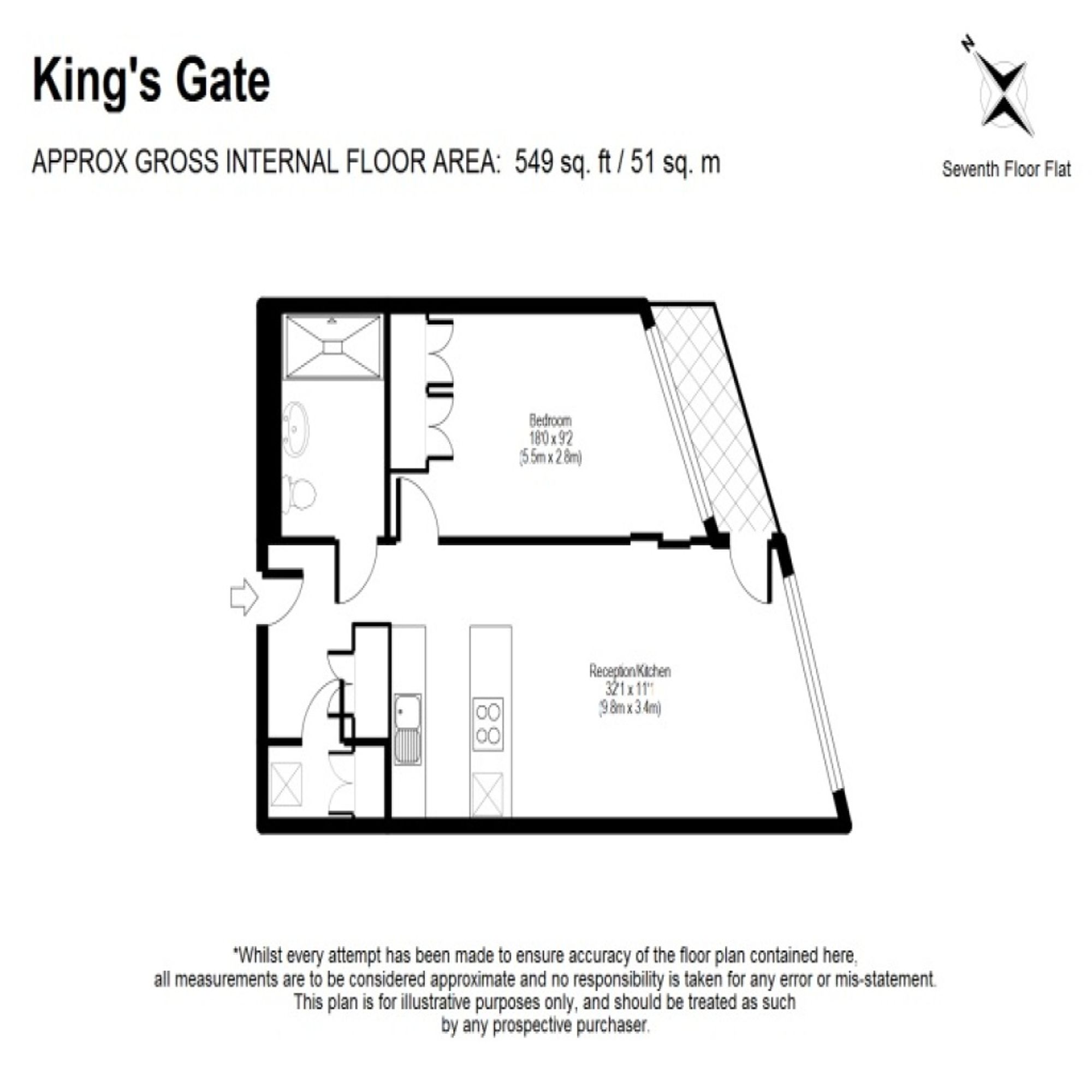 Apt 7.02, 1 Kings Gate Walk, London floorplan