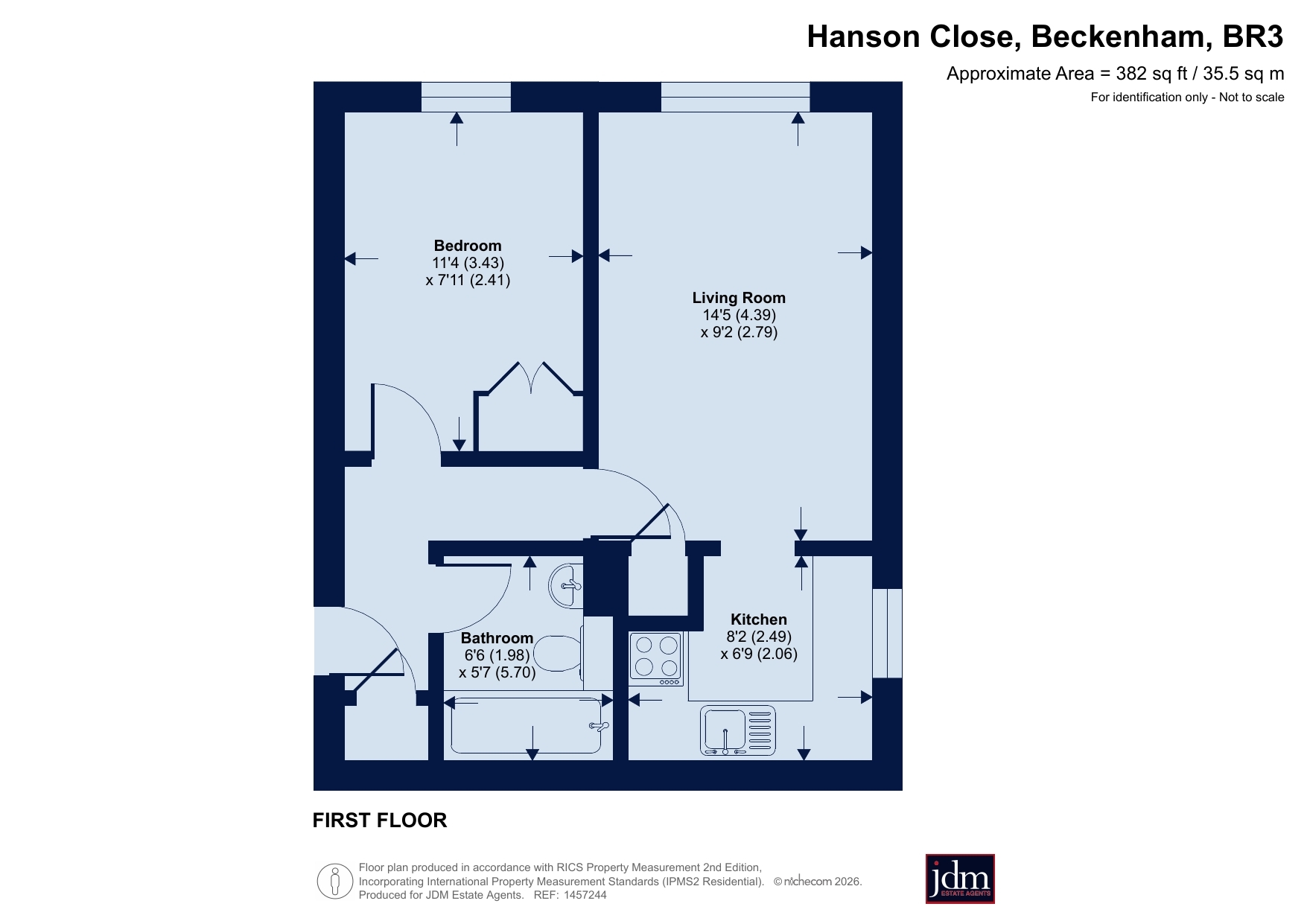 22, Hanson Close, Beckenham floorplan