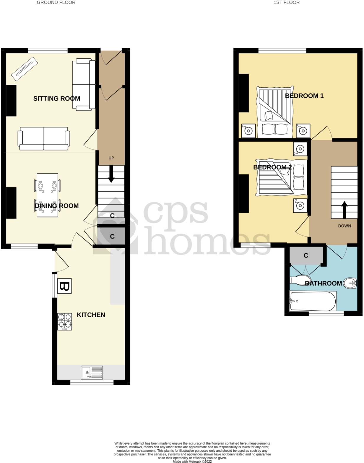 208, Railway Street, Cardiff floorplan