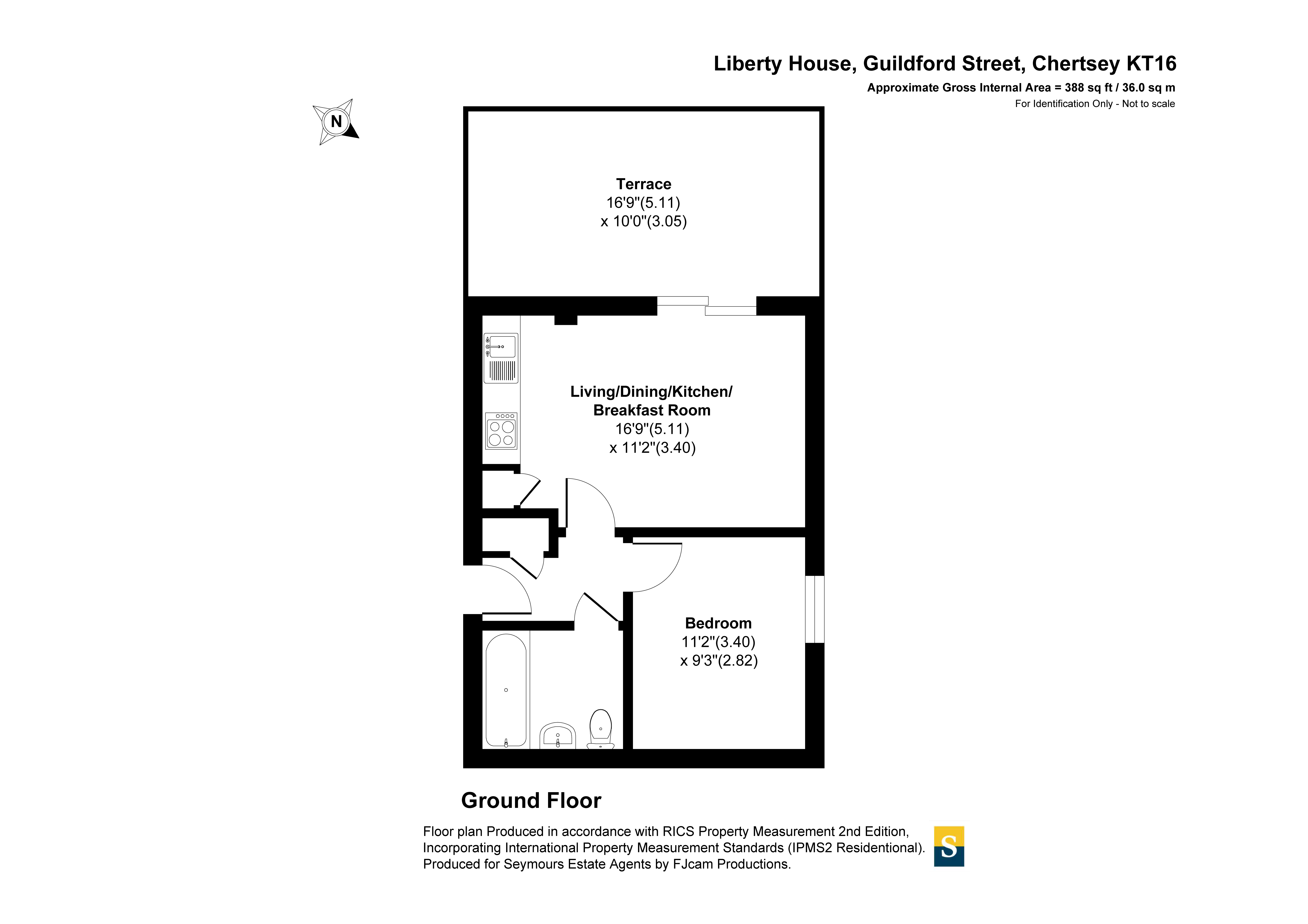 Flat 7, Liberty House,, Guildford Street, Surrey floorplan