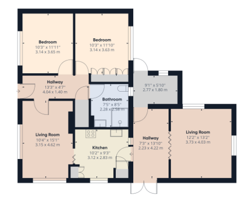 The Bungalow, Burnt Lane, King's Lynn floorplan