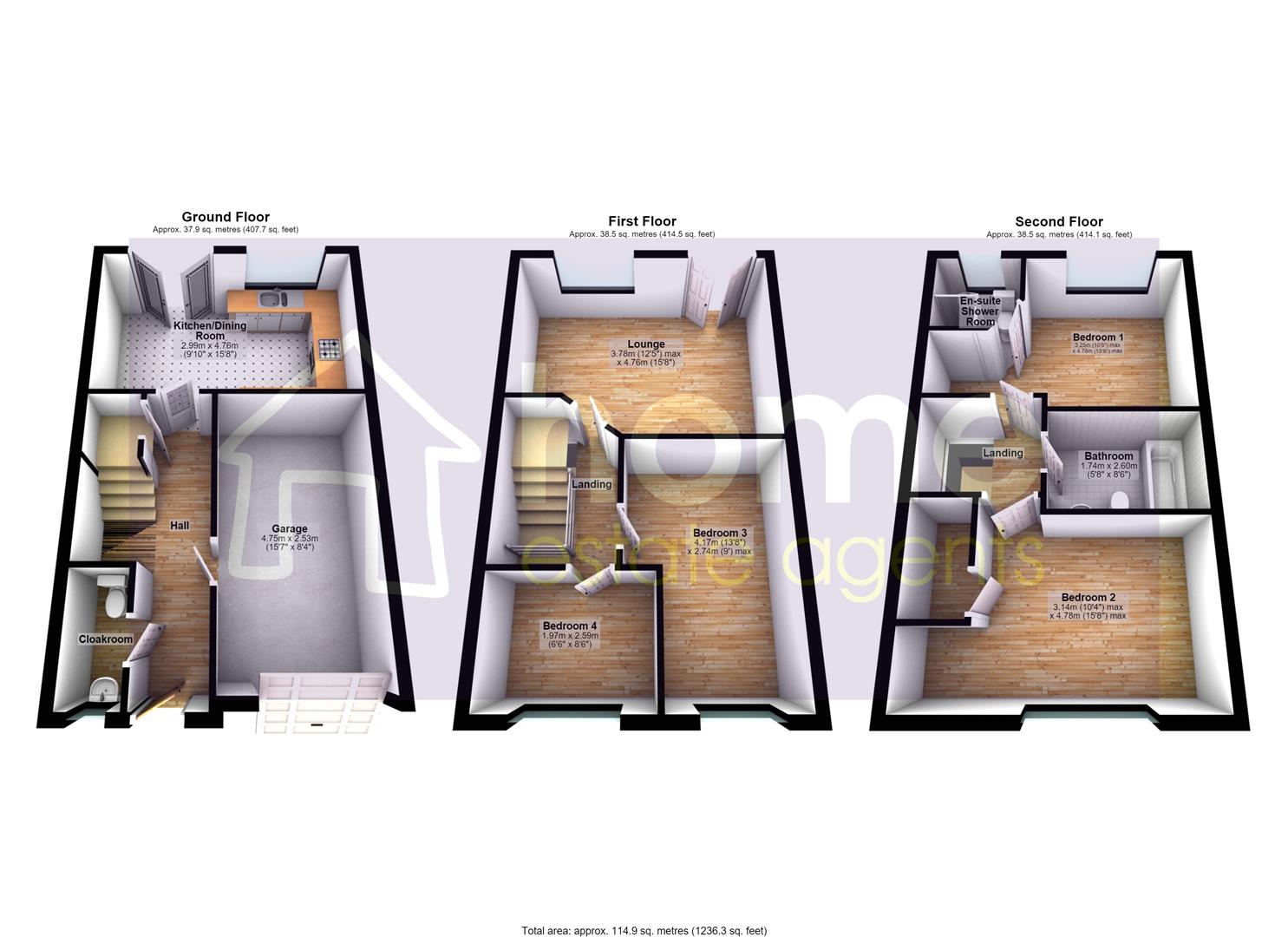 3, Park Square, Ashton-Under-Lyne floorplan