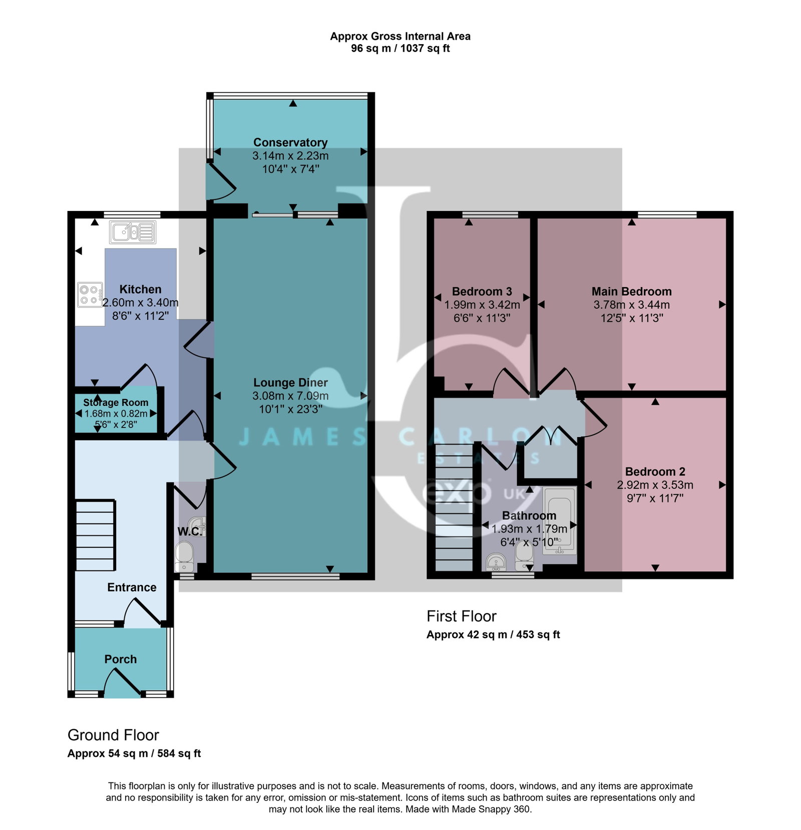 32, Dallamoor, Telford floorplan