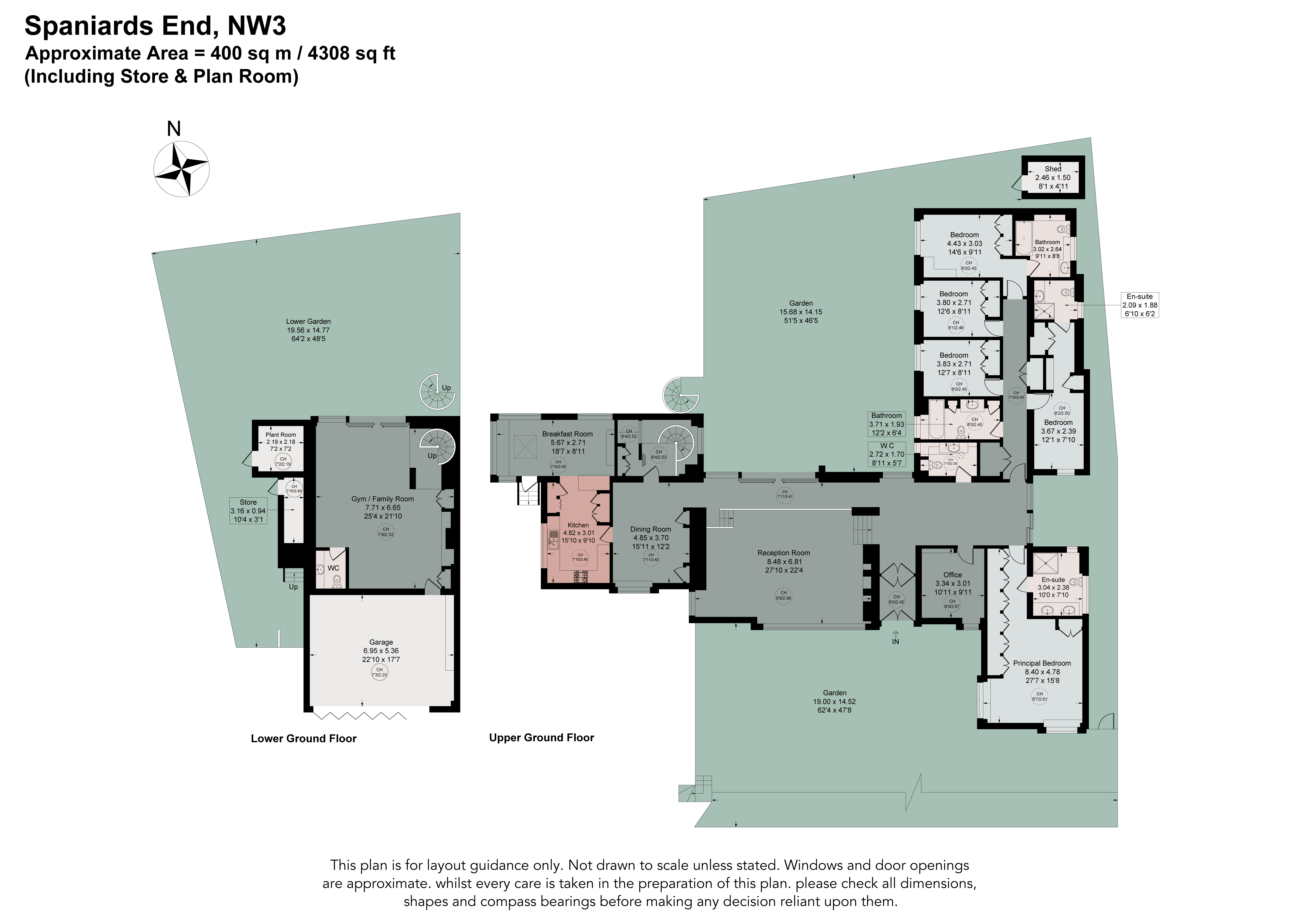 Spaniards End, London floorplan