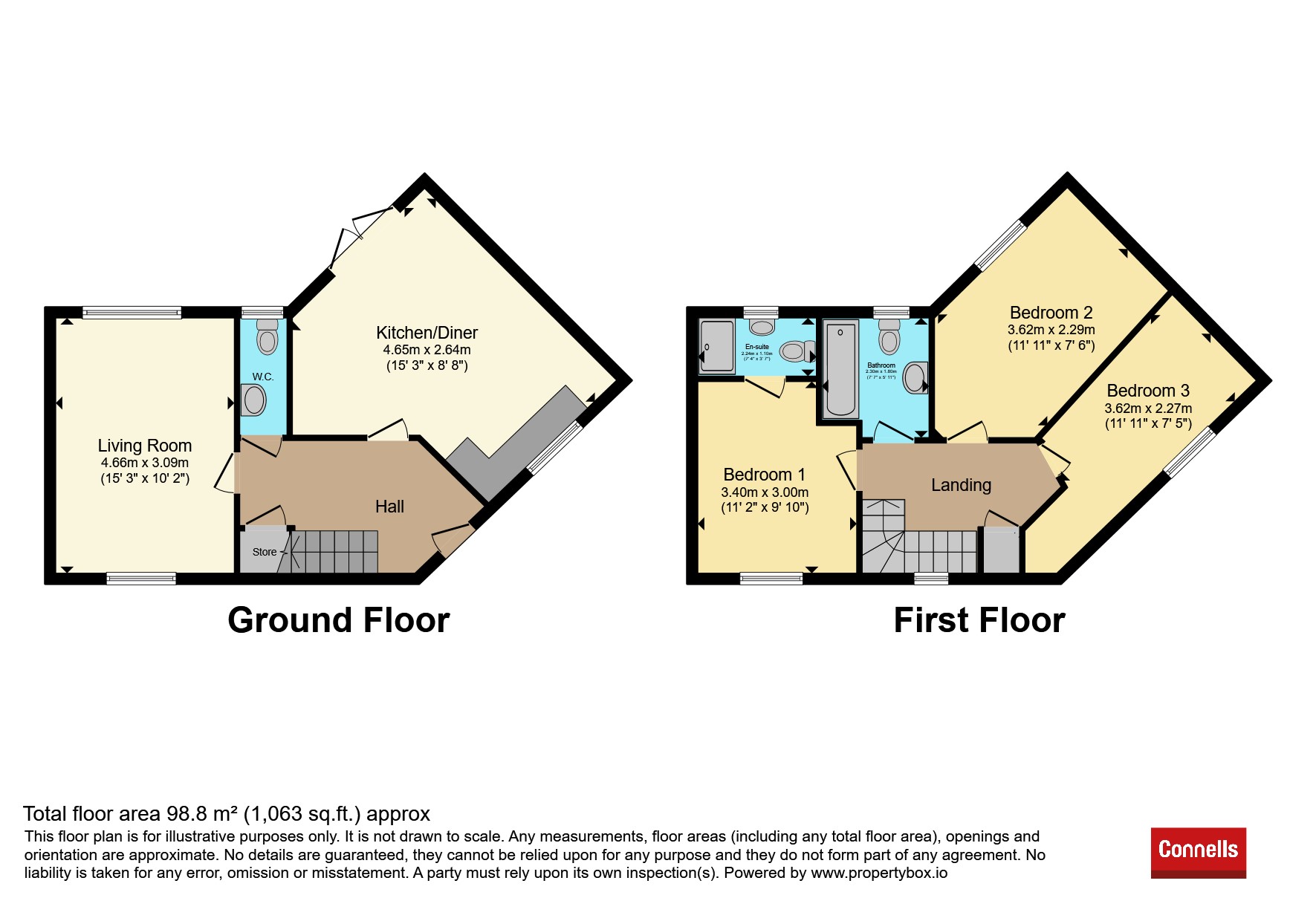 16, Bamburgh Close, Grantham floorplan