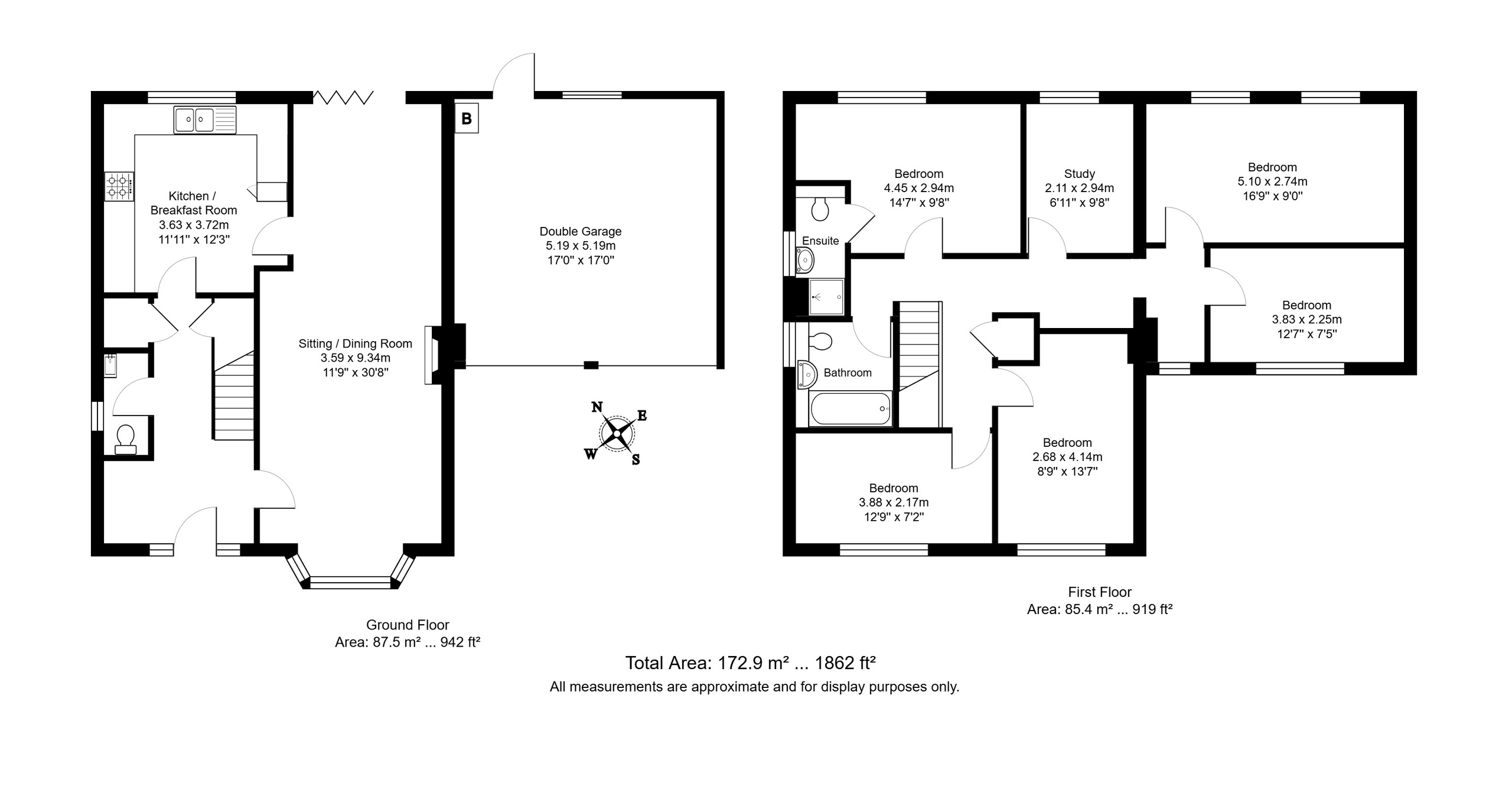 1 The Leas, Wadhurst floorplan