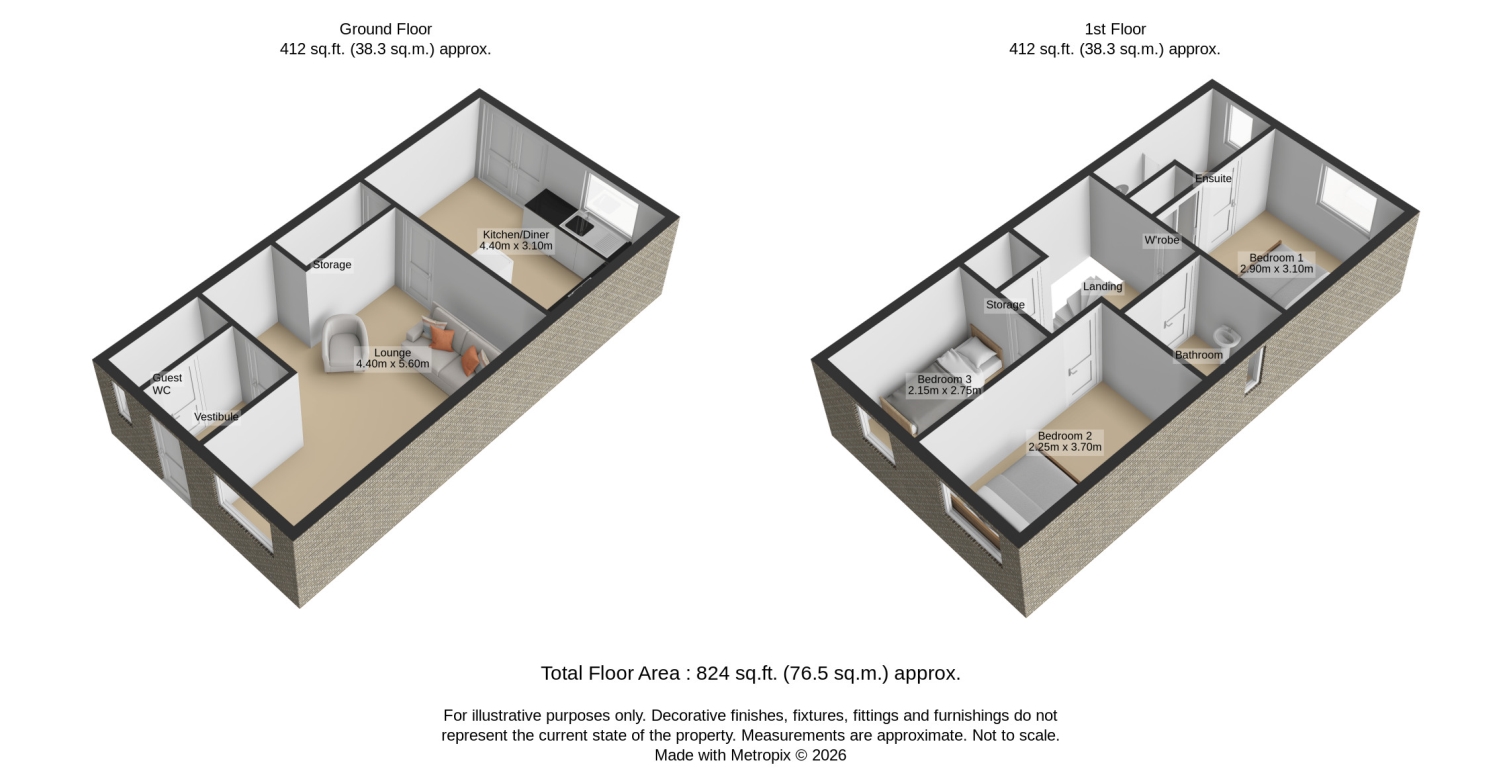 2, Longhorn Close, Uttoxeter floorplan