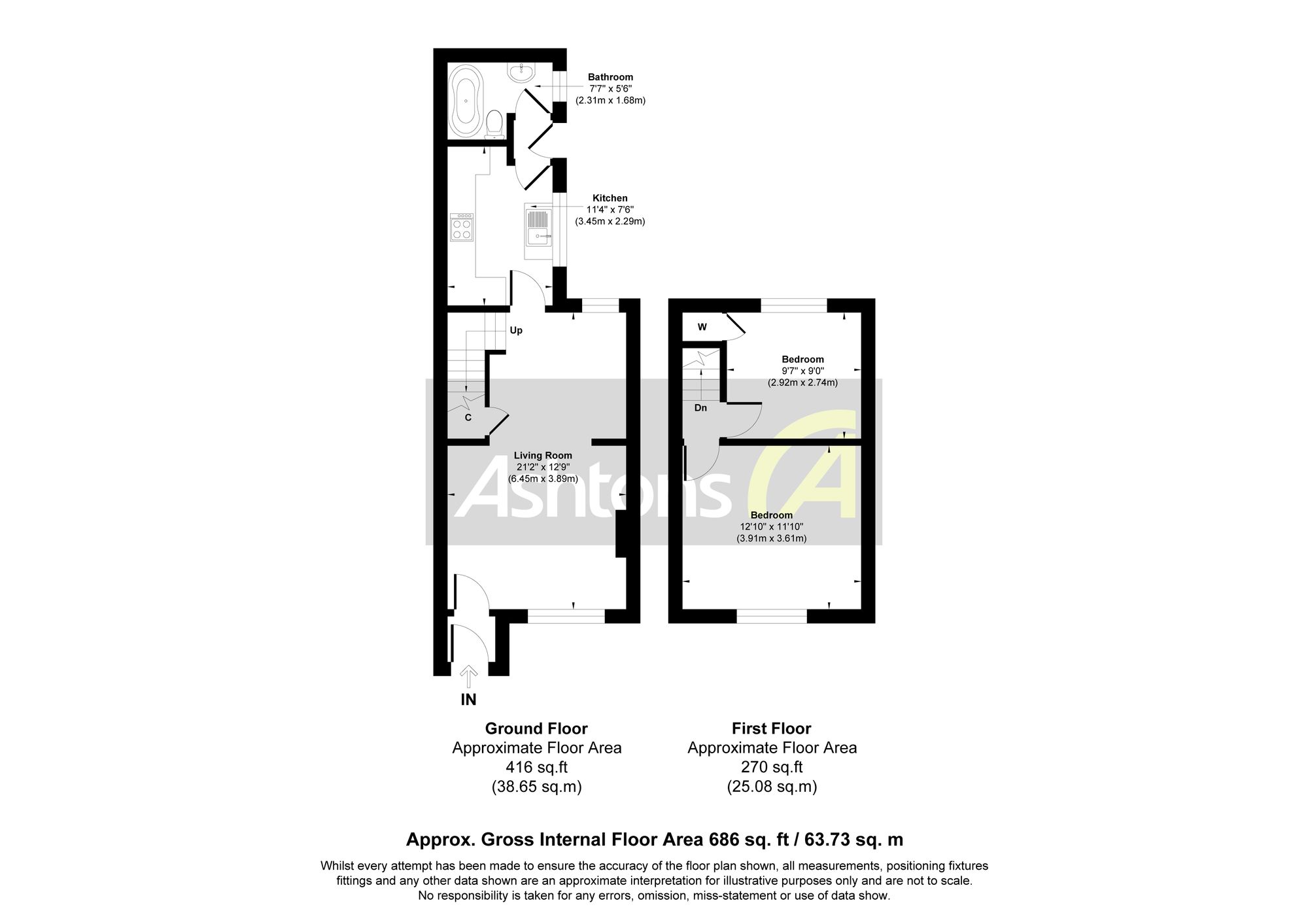 36 Hale Road, Widnes floorplan