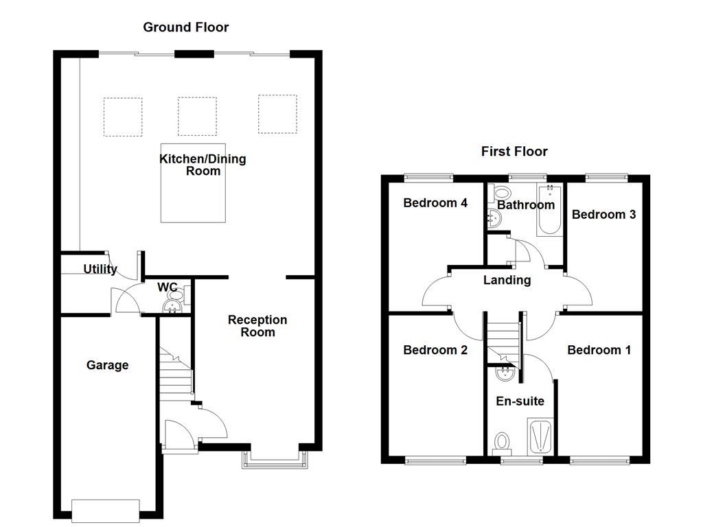 16, Moorside Drive, Clayton Le Moors floorplan