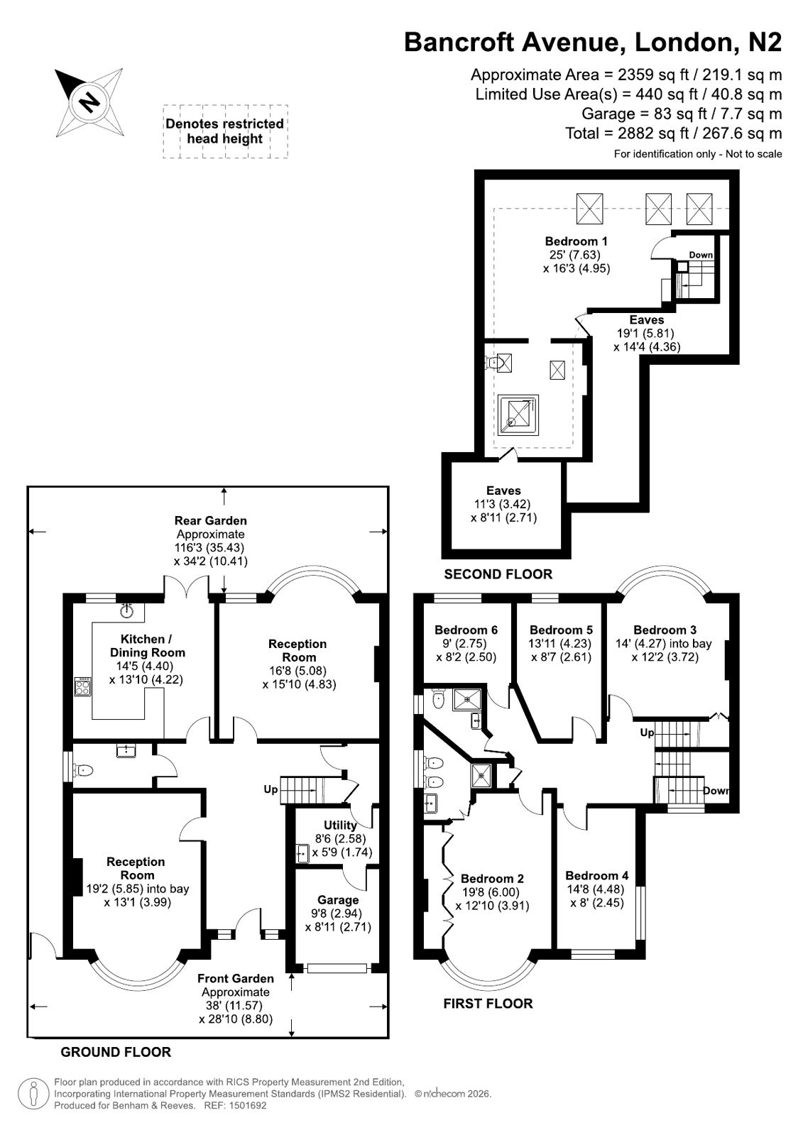 62, Bancroft Avenue, East Finchley floorplan