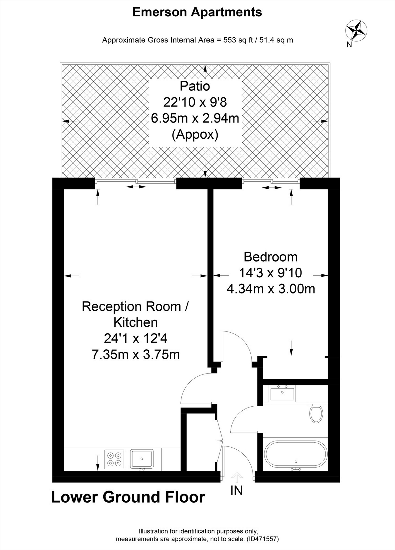 1 Bedrooms Flat for sale in Emerson Apartments, New River Village, Hornsey N8