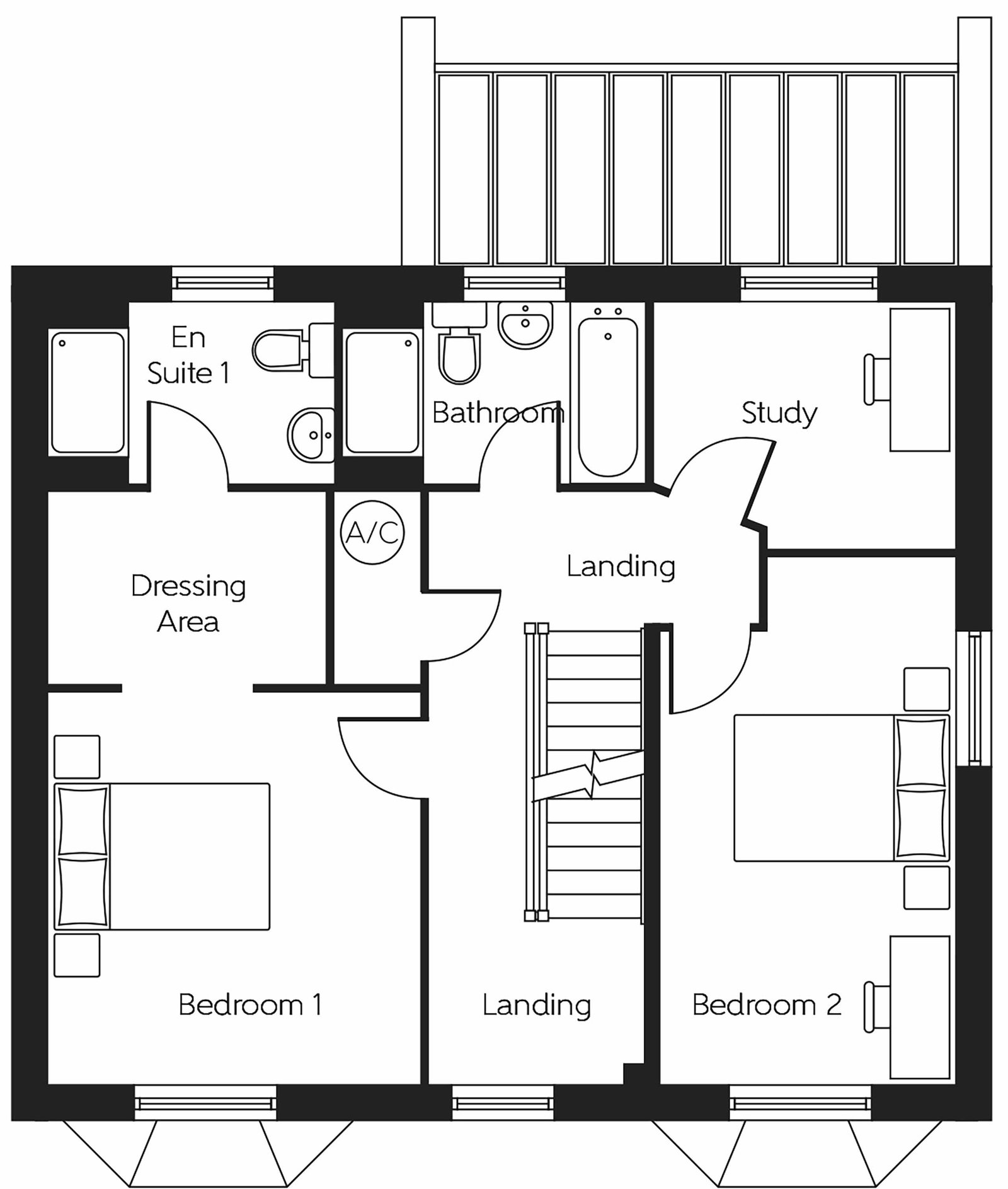 4, Cae Llwyni, Swansea floorplan