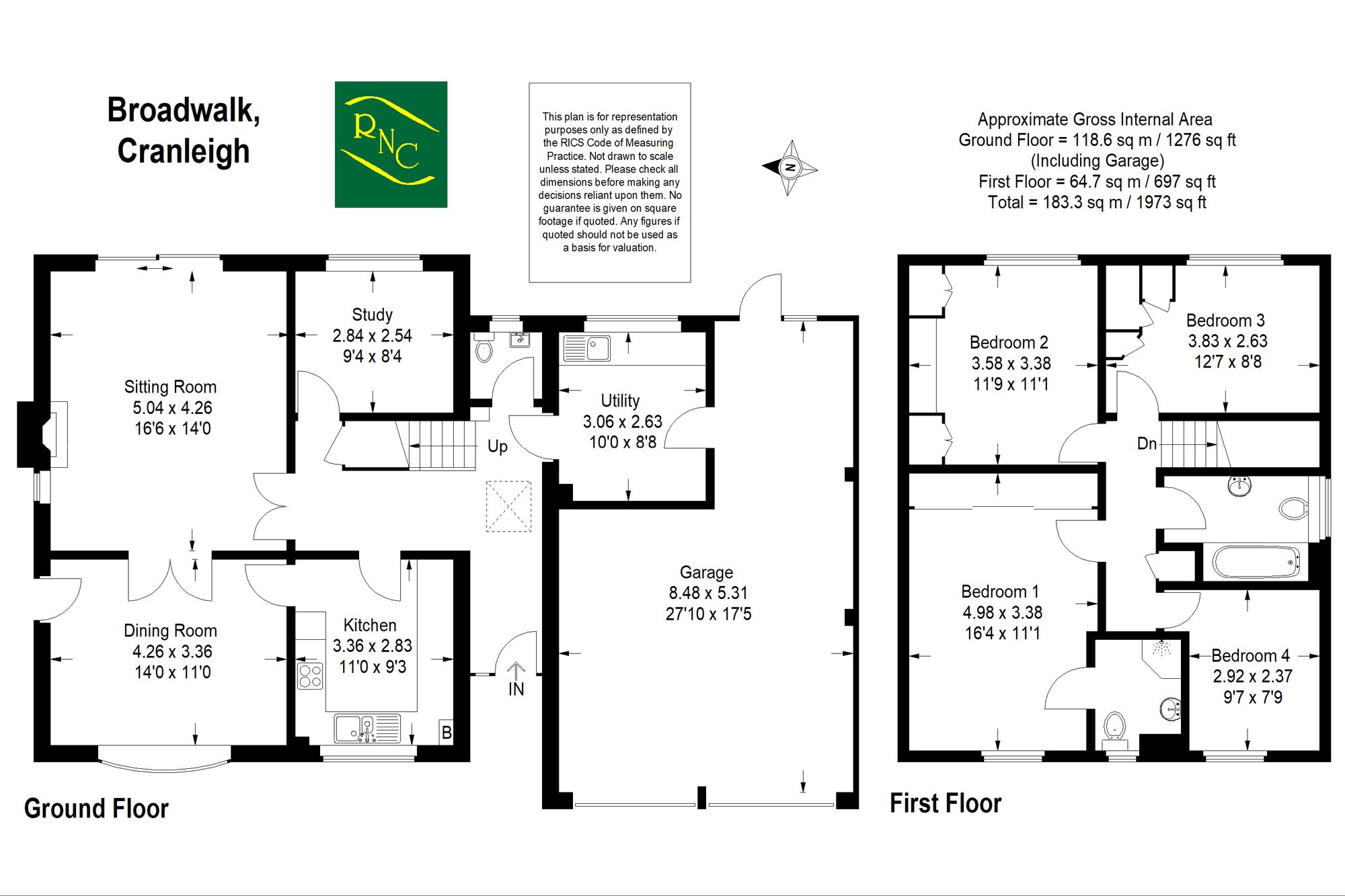 11 Broad Walk, Cranleigh floorplan