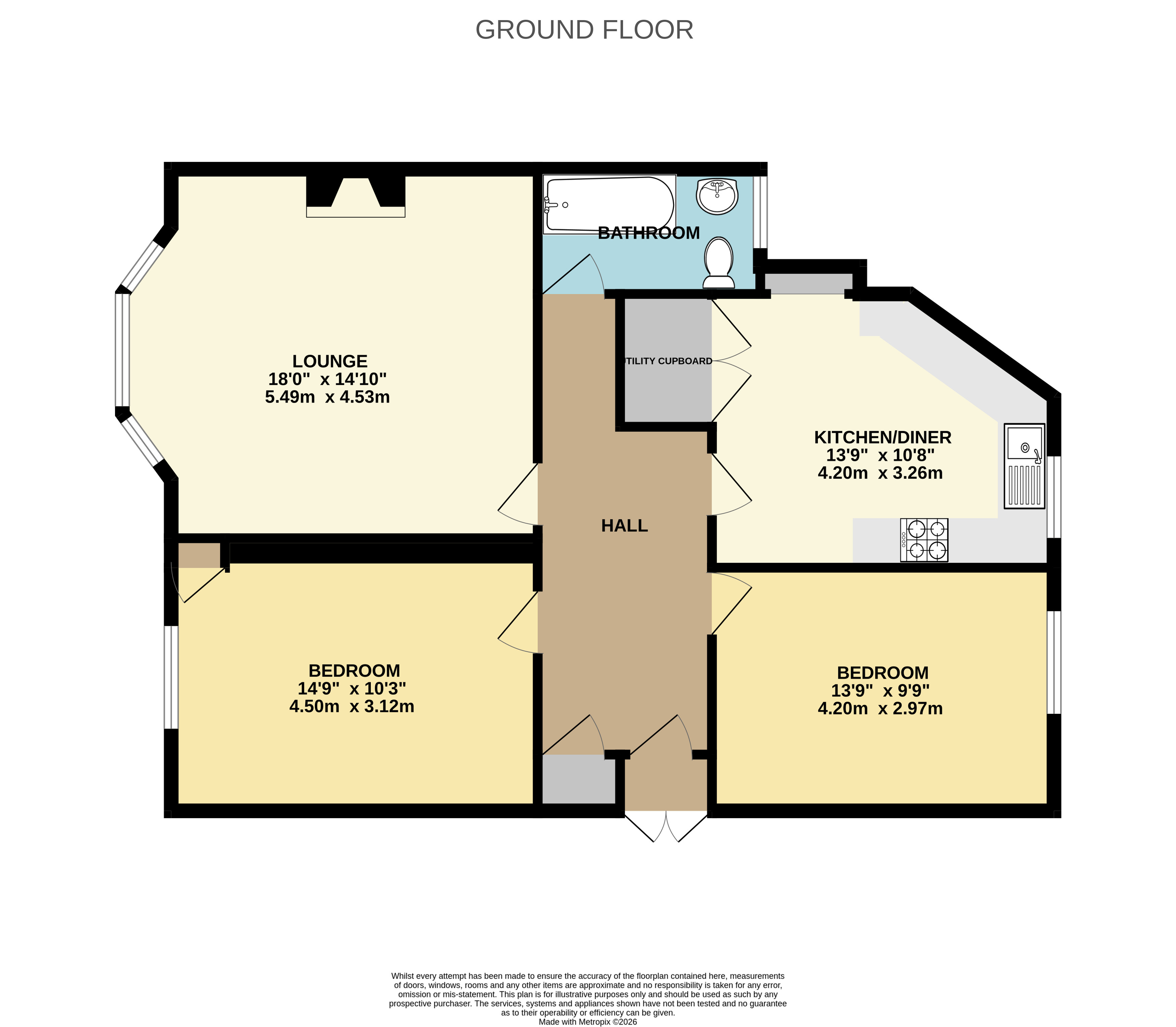 3/2, 39, Lochleven Road, Glasgow floorplan