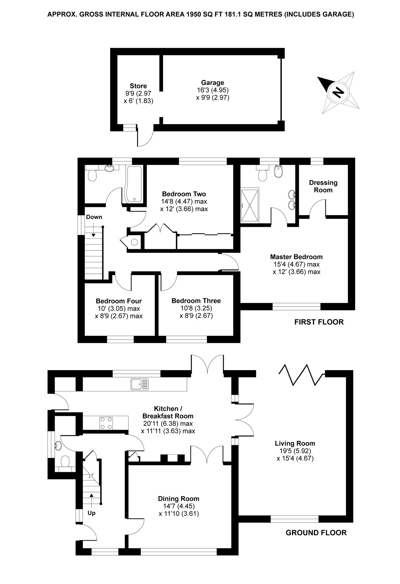 4 Bedrooms Detached house to rent in Owen Road, Windlesham, Surrey GU20