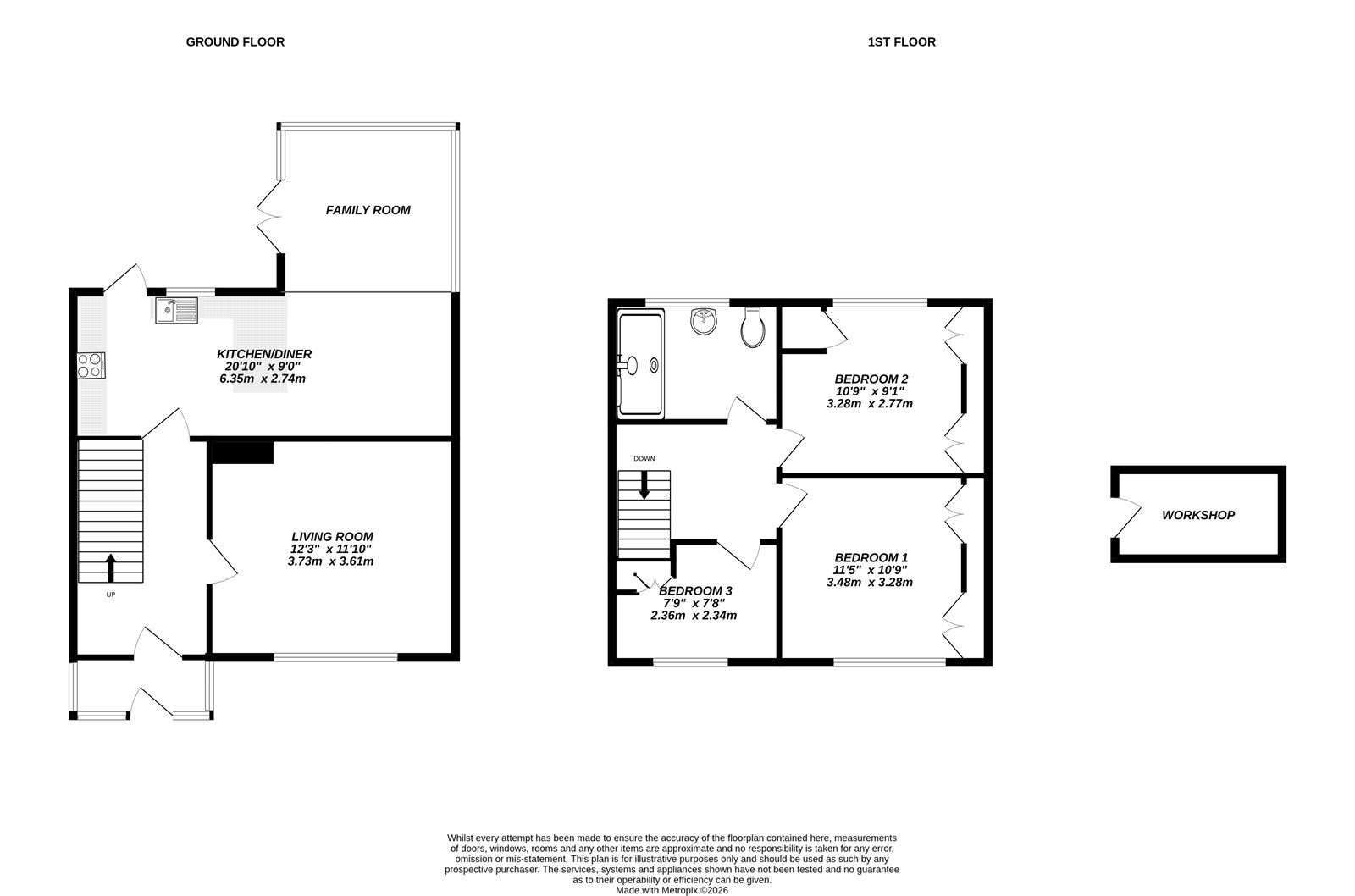 15, Marshall Close, Hampshire floorplan