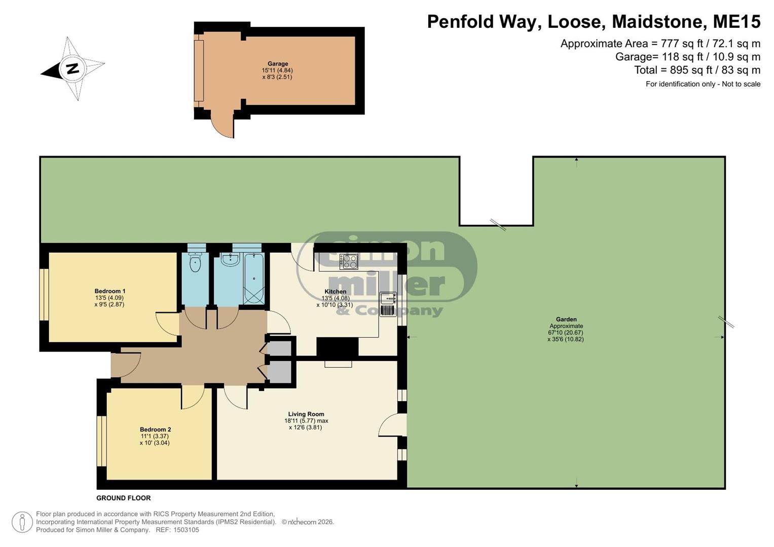 4, Penfold Way, Maidstone floorplan