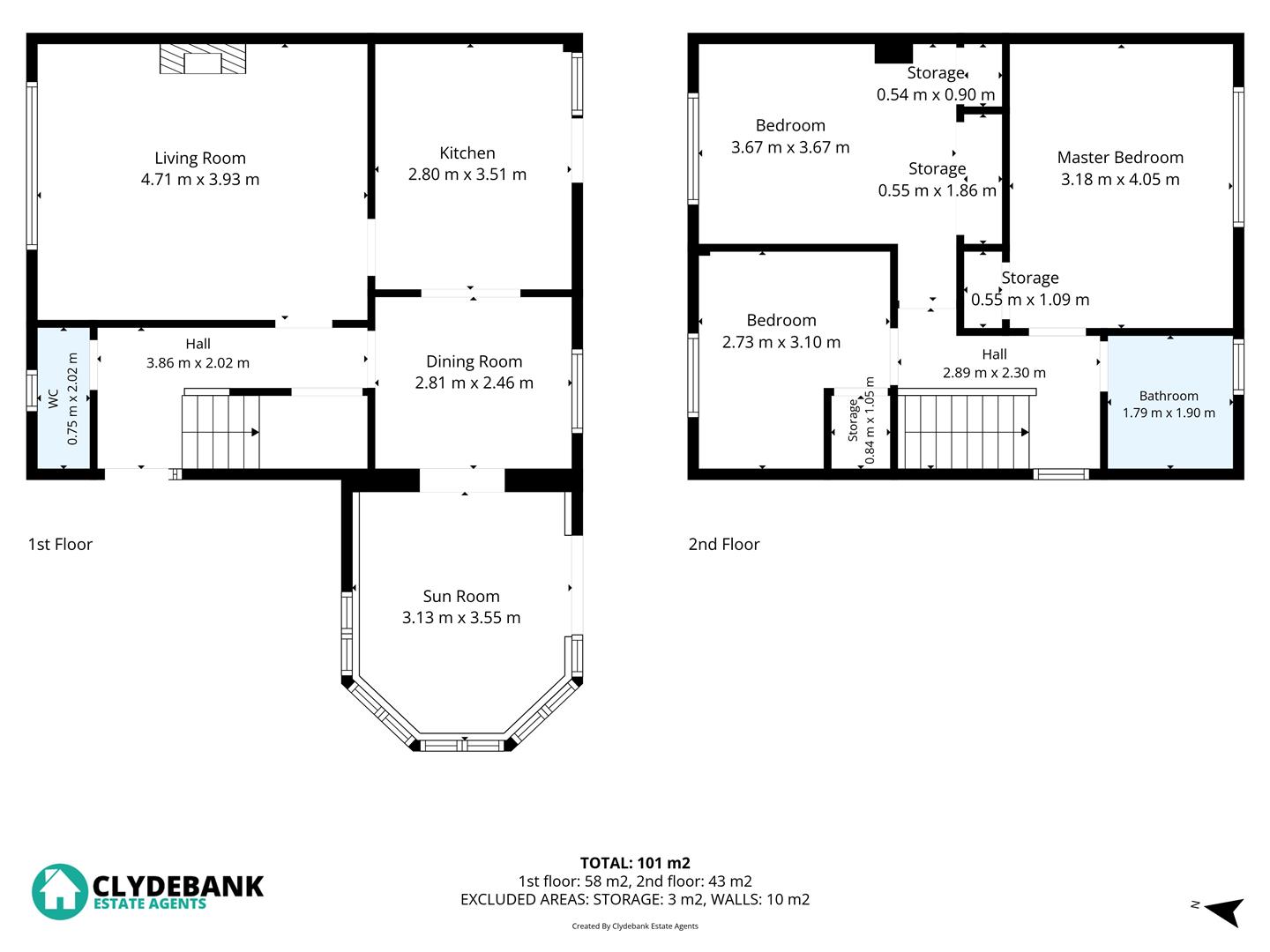 2, Strauss Avenue, Clydebank floorplan