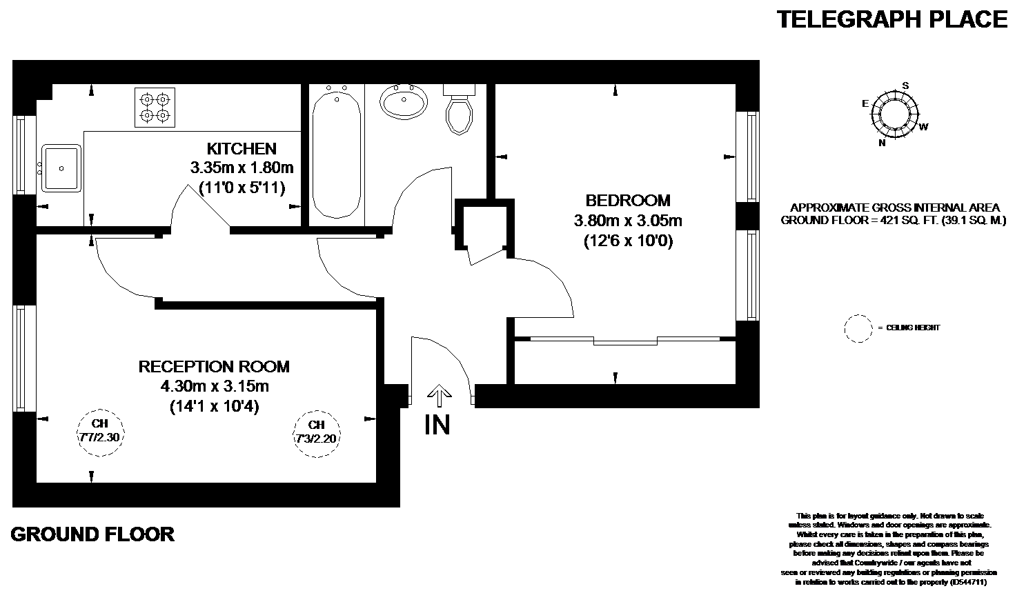1 Bedrooms Flat for sale in Telegraph Place, London E14