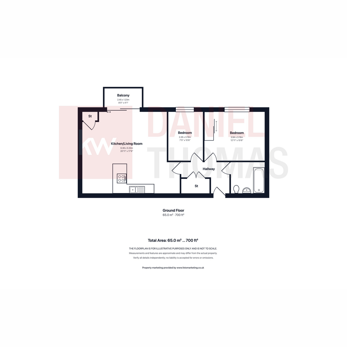 17 Liberty Court, Lea Road, Waltham Abbey floorplan
