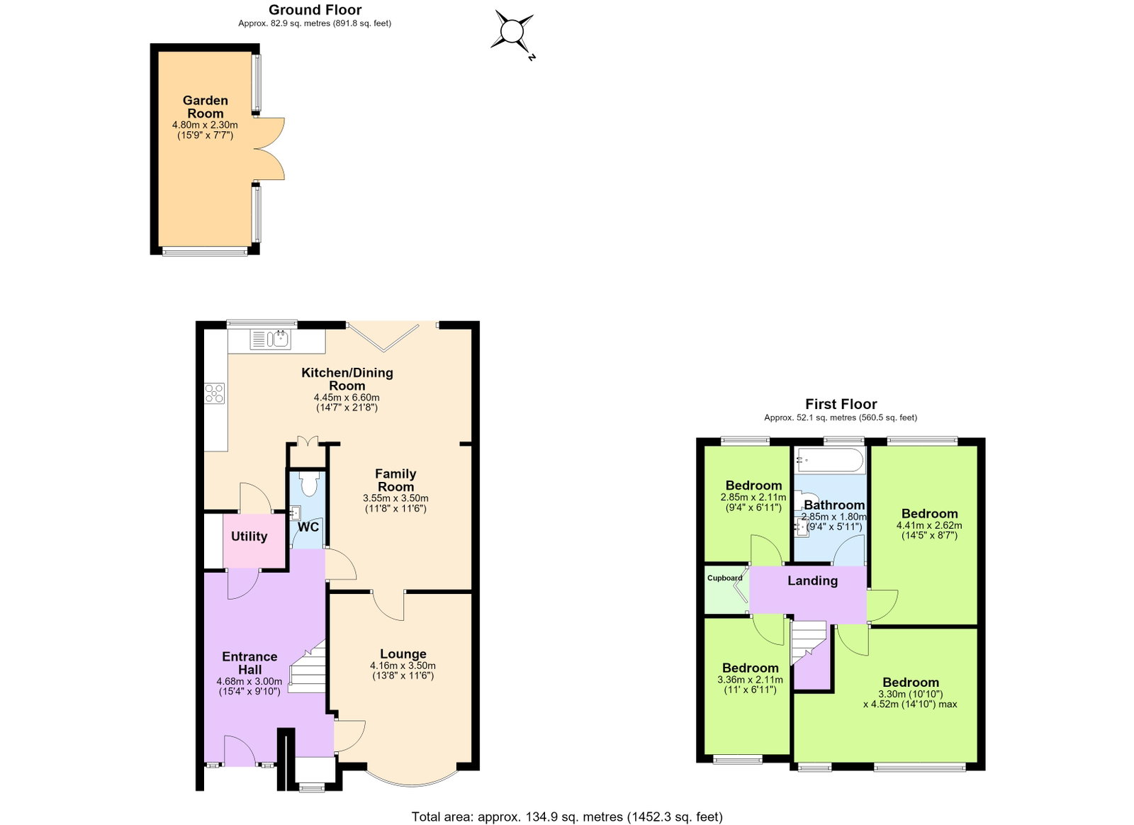 21, Cliff Way, Nottingham floorplan