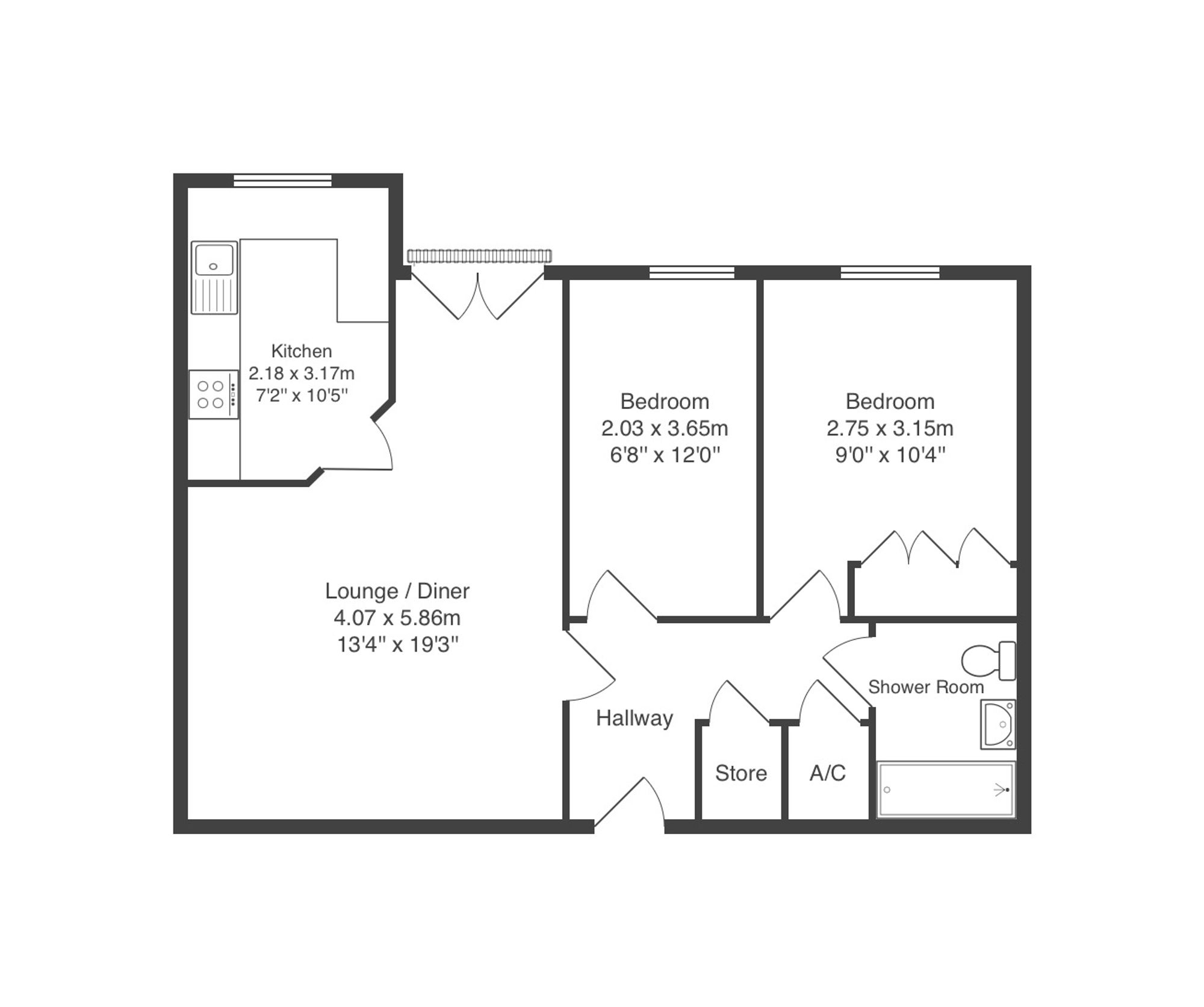 Flat 6, Watermead Court, Leicester floorplan