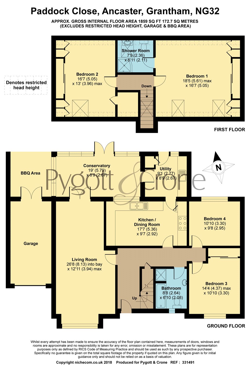 4 Bedrooms Detached house for sale in Paddock Close, Ancaster NG32