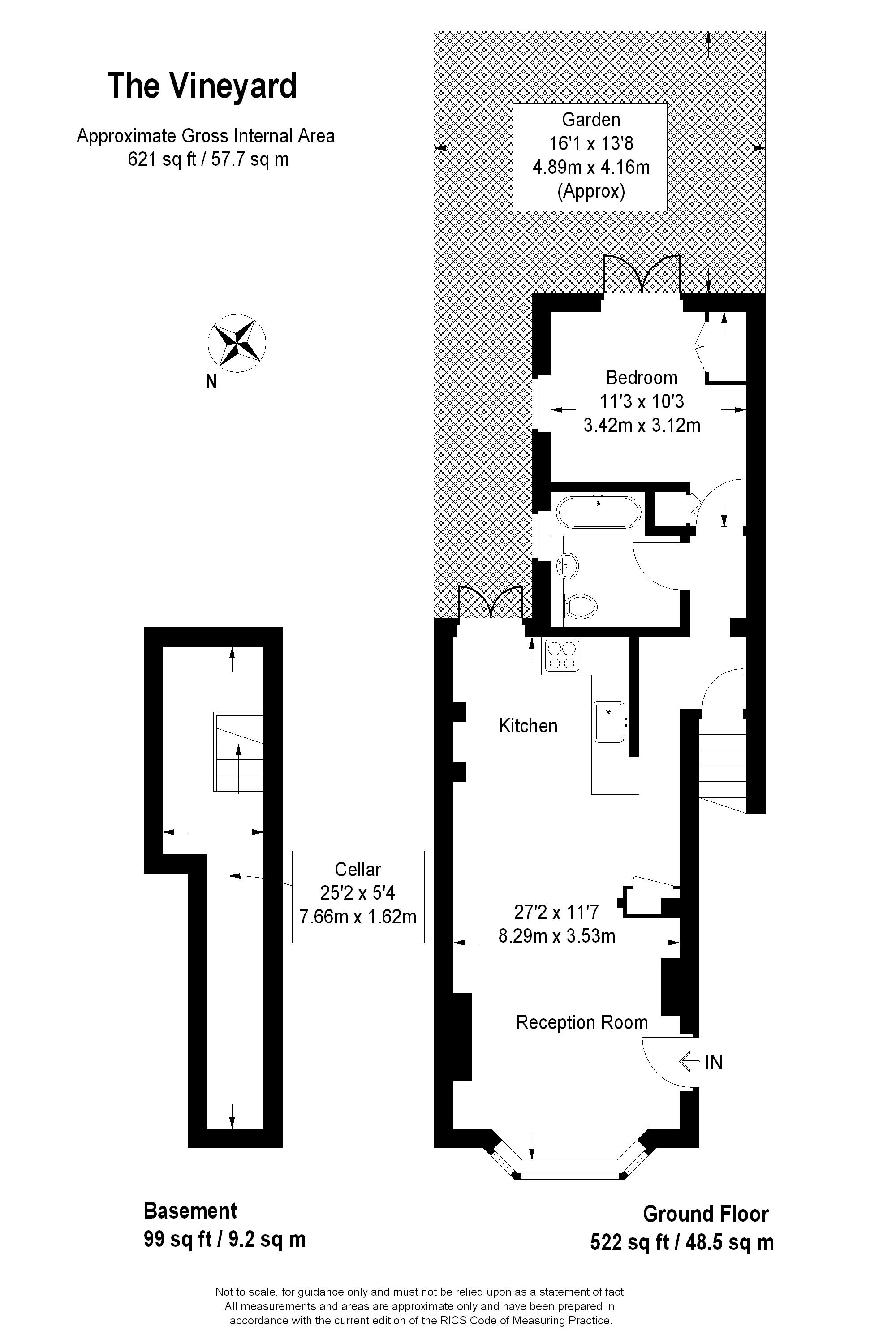 1 Bedrooms Flat to rent in The Vineyard, Richmond TW10