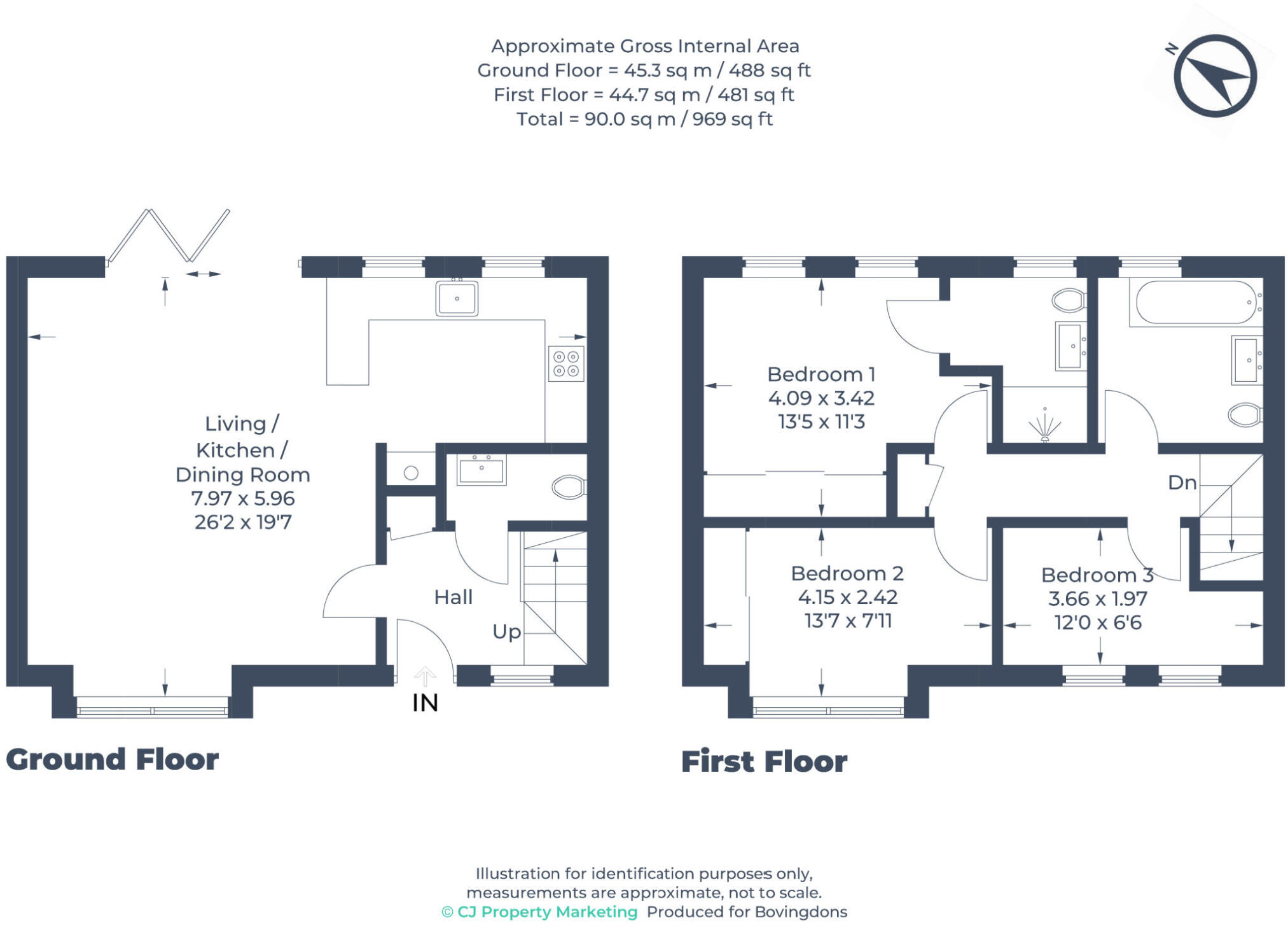 1 The Mews,, Windsor End, Buckinghamshire floorplan