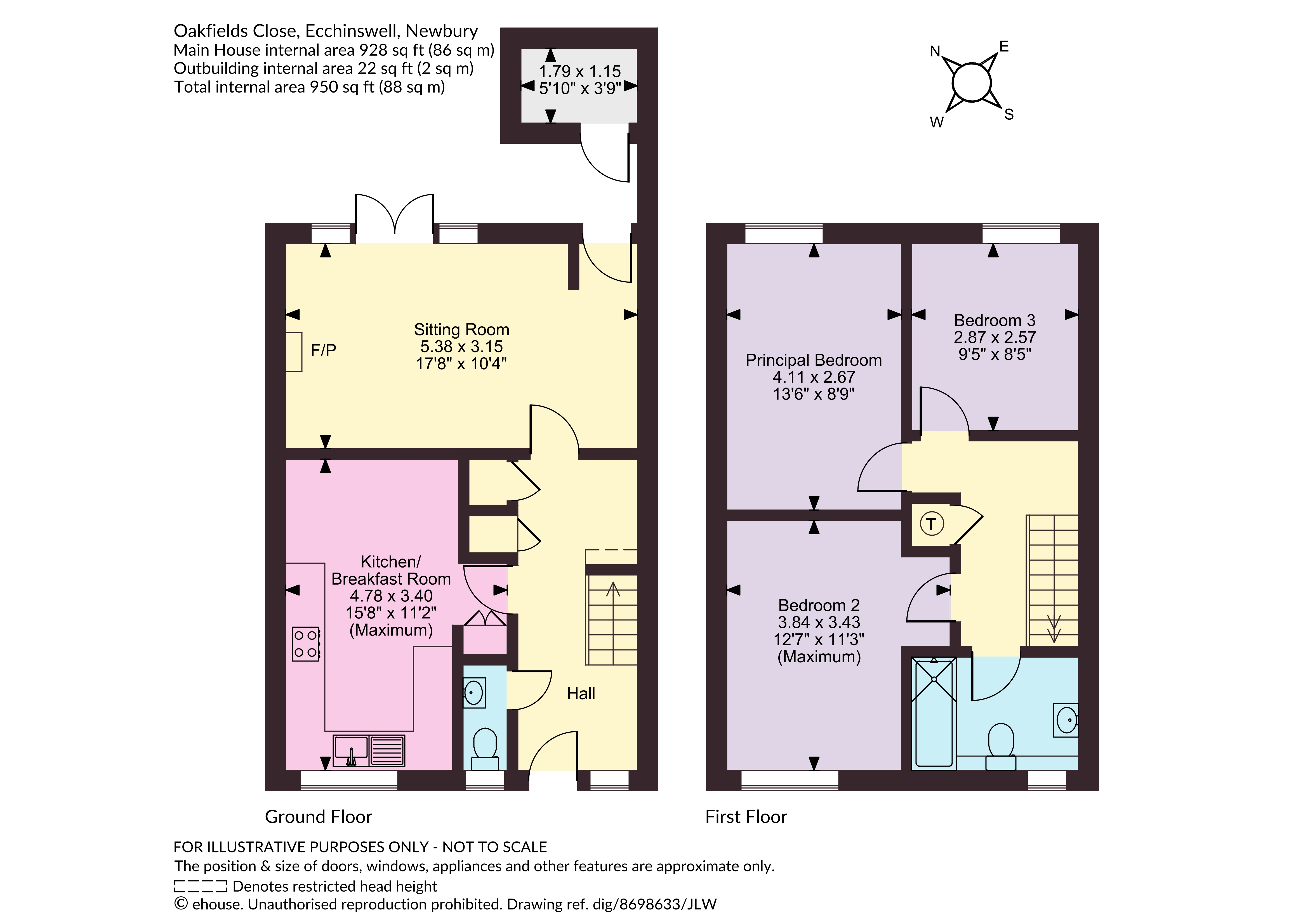 18, Oakfields Close, Newbury floorplan