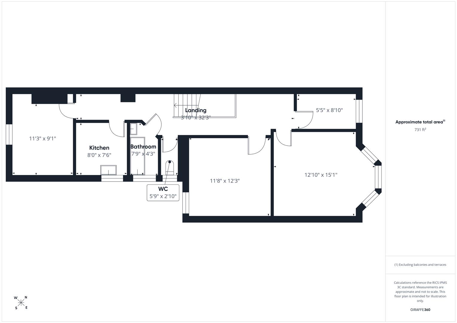 45B, Thoroughgood Road, Clacton-On-Sea floorplan