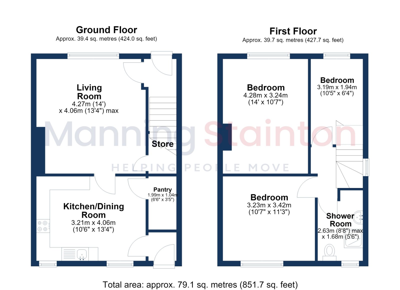 8, Temple View Grove, West Yorkshire floorplan