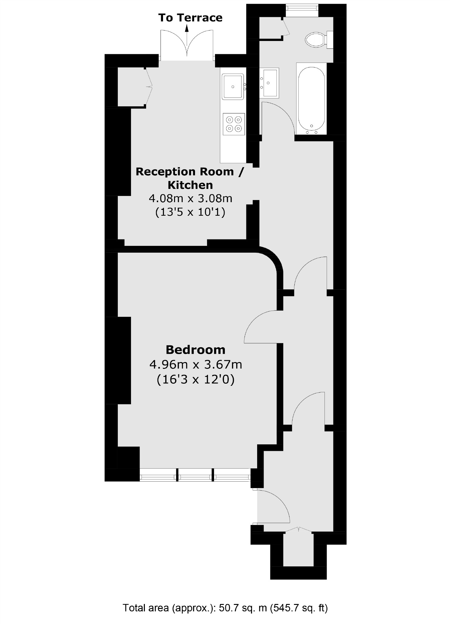 Lower Ground Floor Flat, 48, Linden Gardens, London floorplan