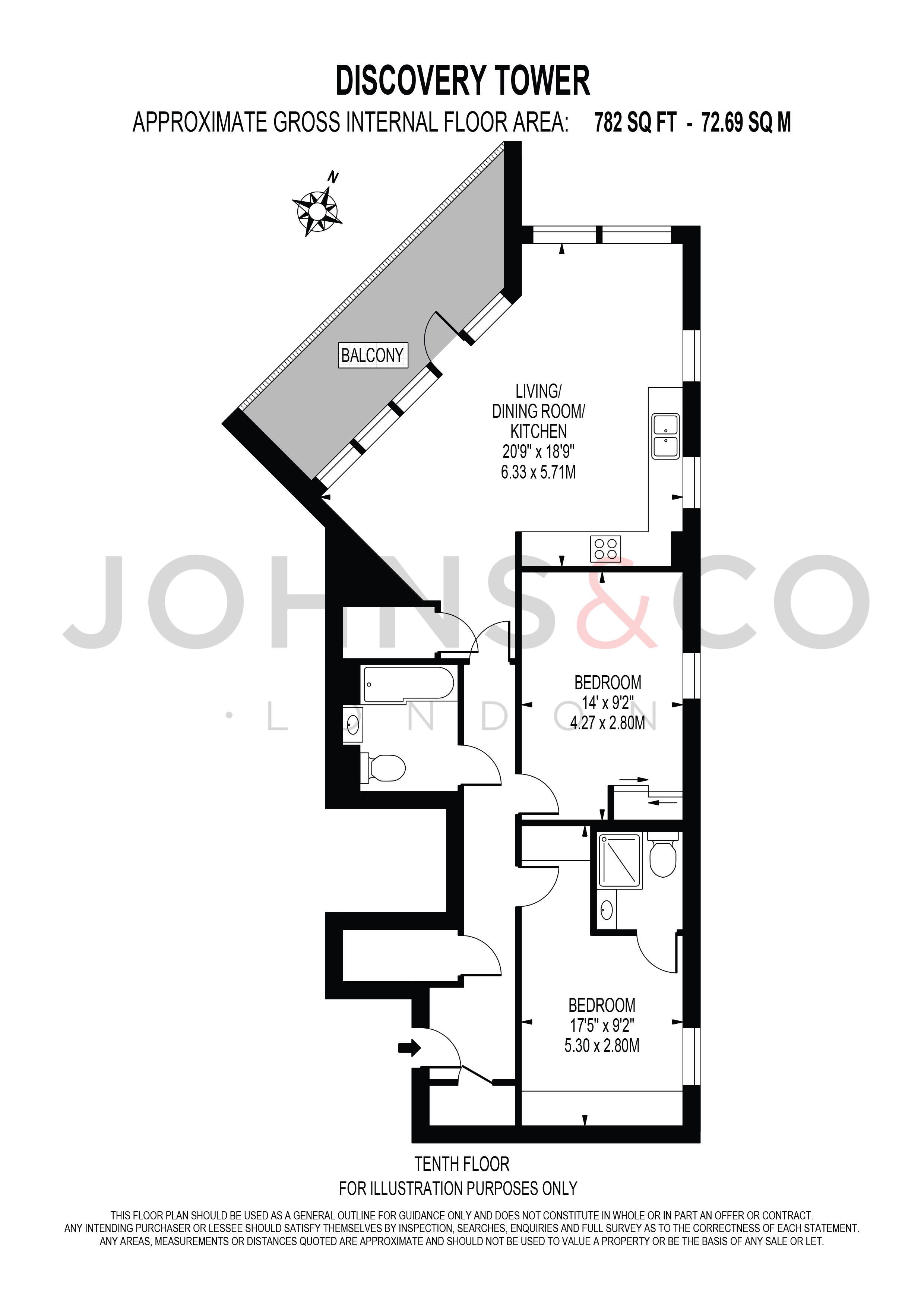 89 Discovery Tower 1, Terry Spinks Place, London floorplan