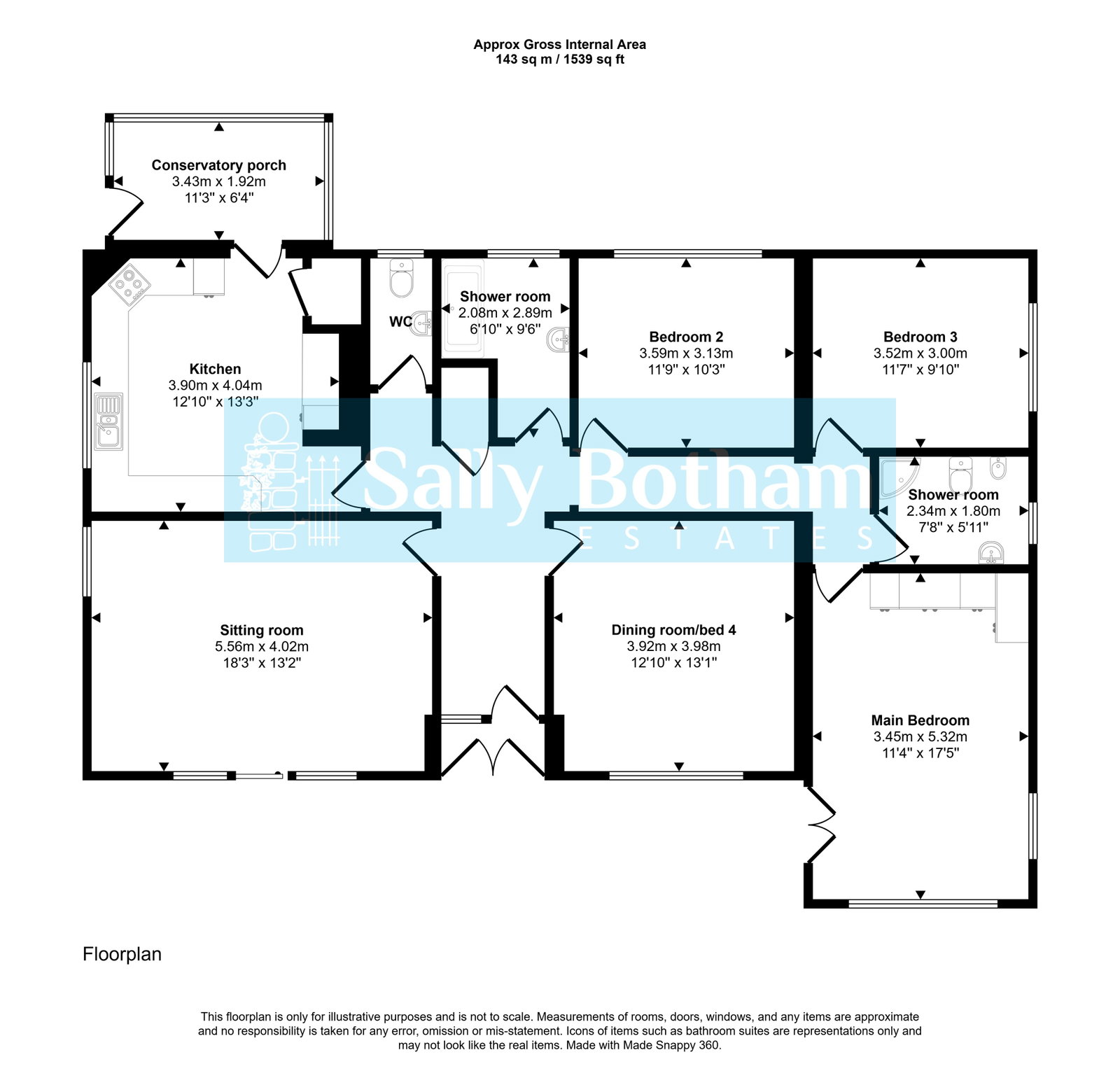 The Bungalow, Bank Side, Matlock floorplan