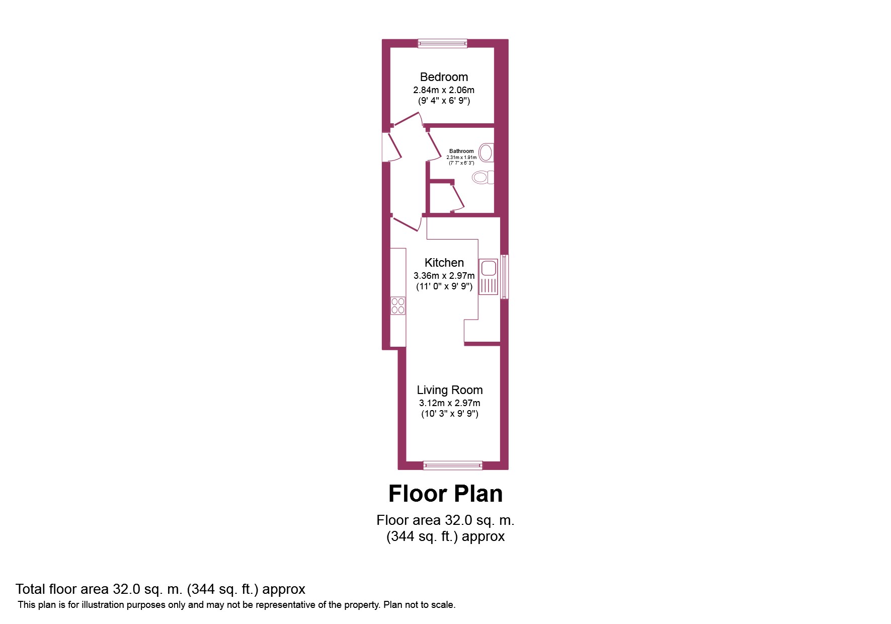 Apartment 1, Wilkinson Street, Leigh, WN7 floorplan