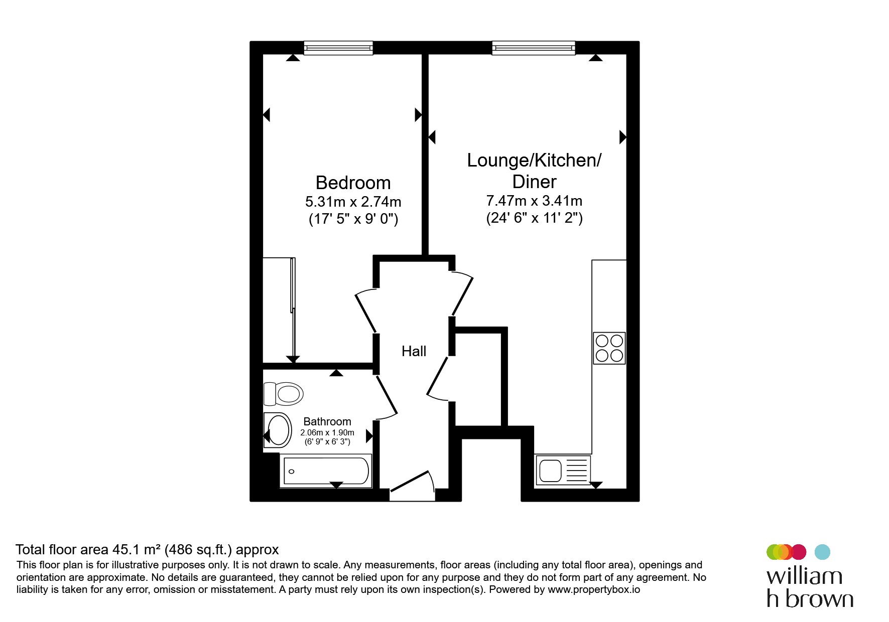 Flat 9, Bramley House, Blossom Drive, Welwyn Garden City floorplan