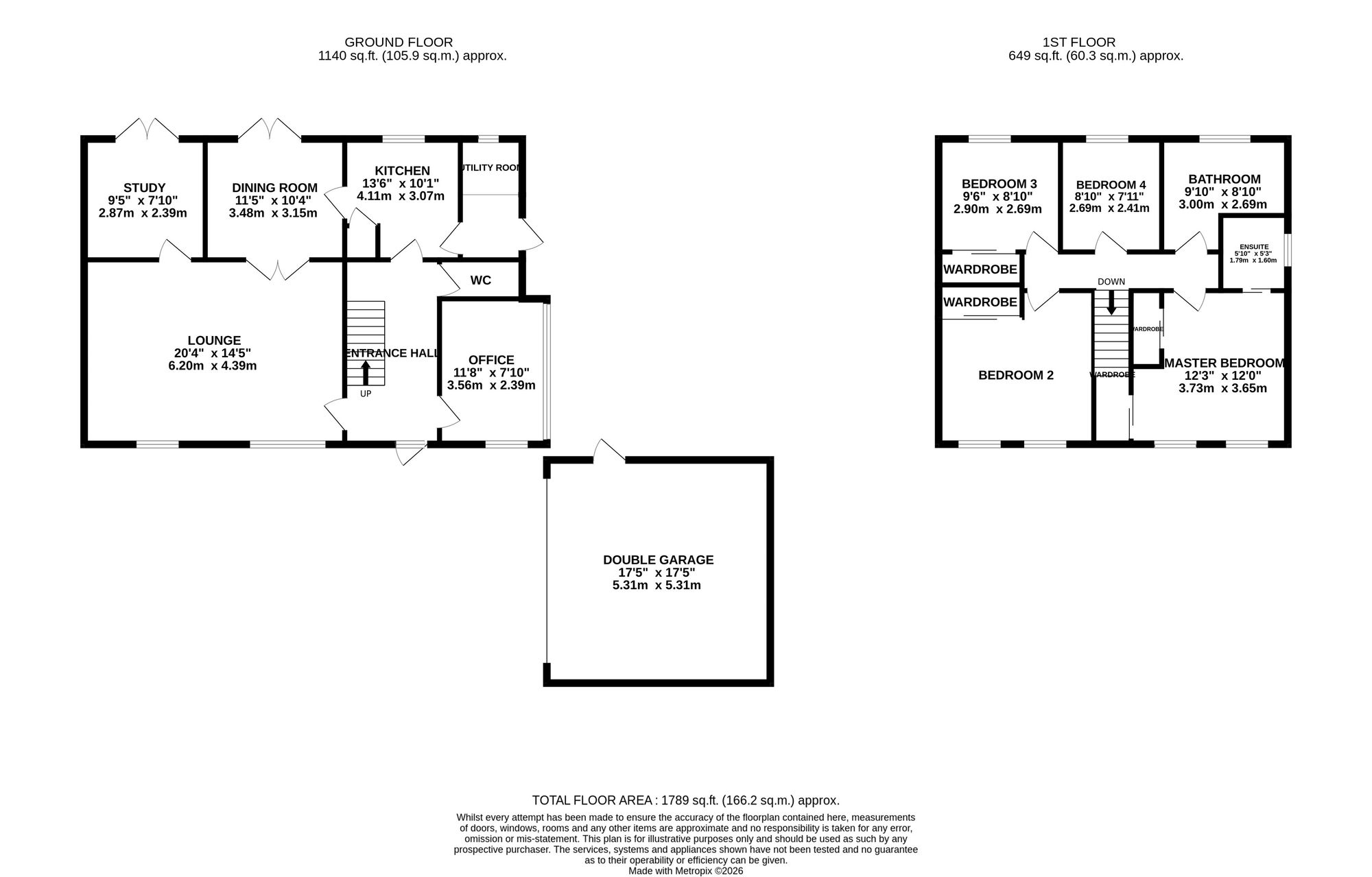 3 Kenilworth Close, Crewe floorplan