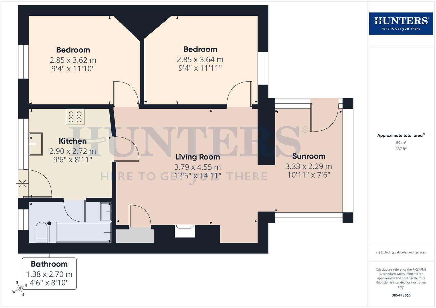 Villa Real Bungalows, Consett floorplan