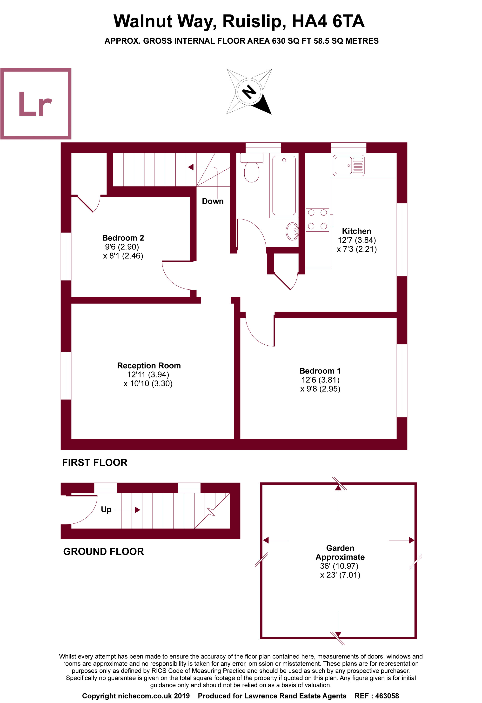 2 Bedrooms Maisonette for sale in Walnut Way, Ruislip, Middlesex HA4