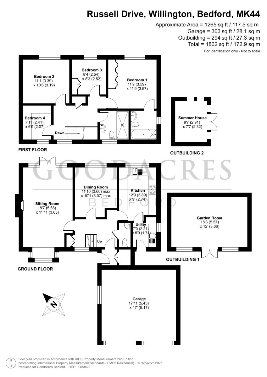 3 Russell Drive, Bedford floorplan