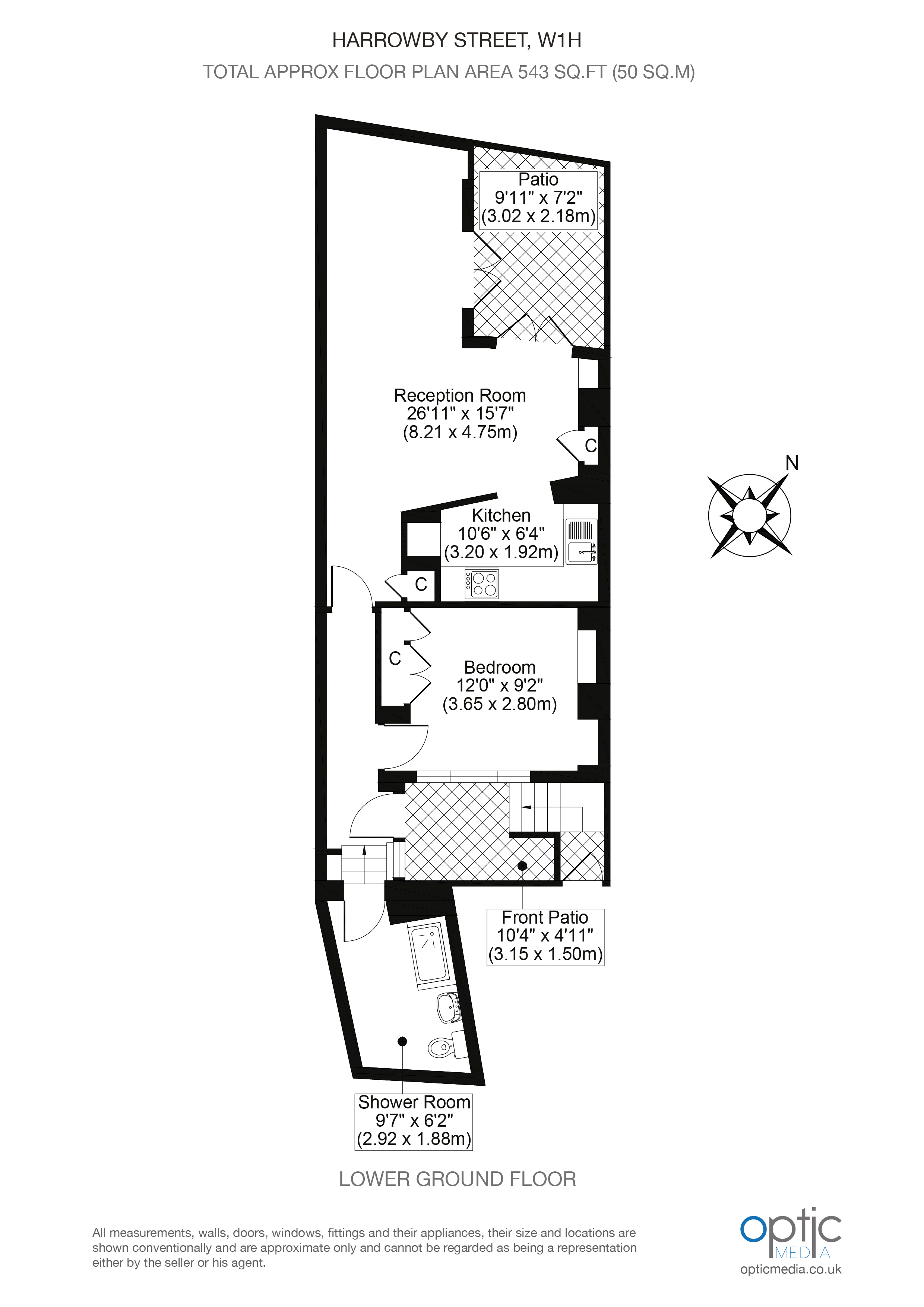 Harrowby Street, Marylebone floorplan