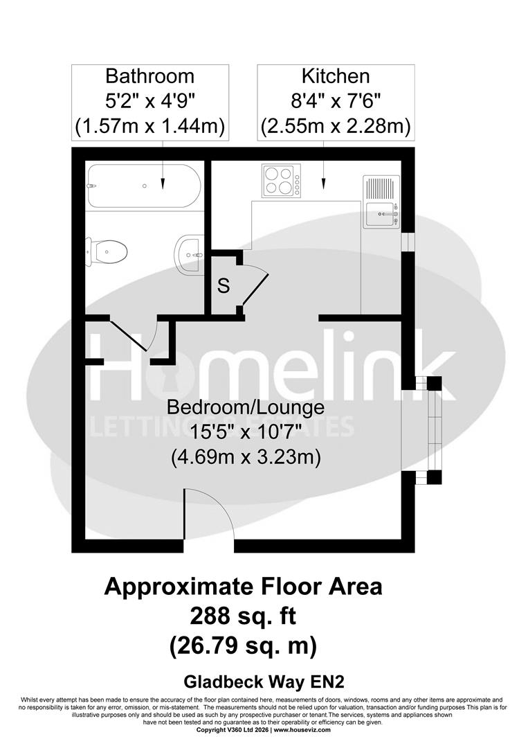 117, Gladbeck Way, Enfield floorplan