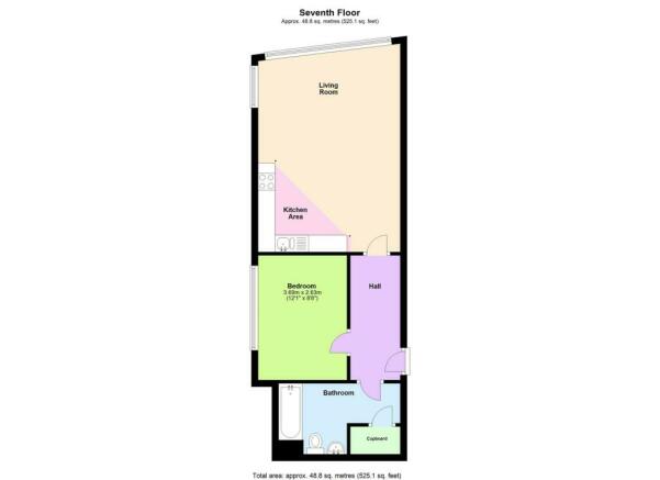 Apartment 714, Marco Island,, Huntingdon Street, Nottinghamshire floorplan