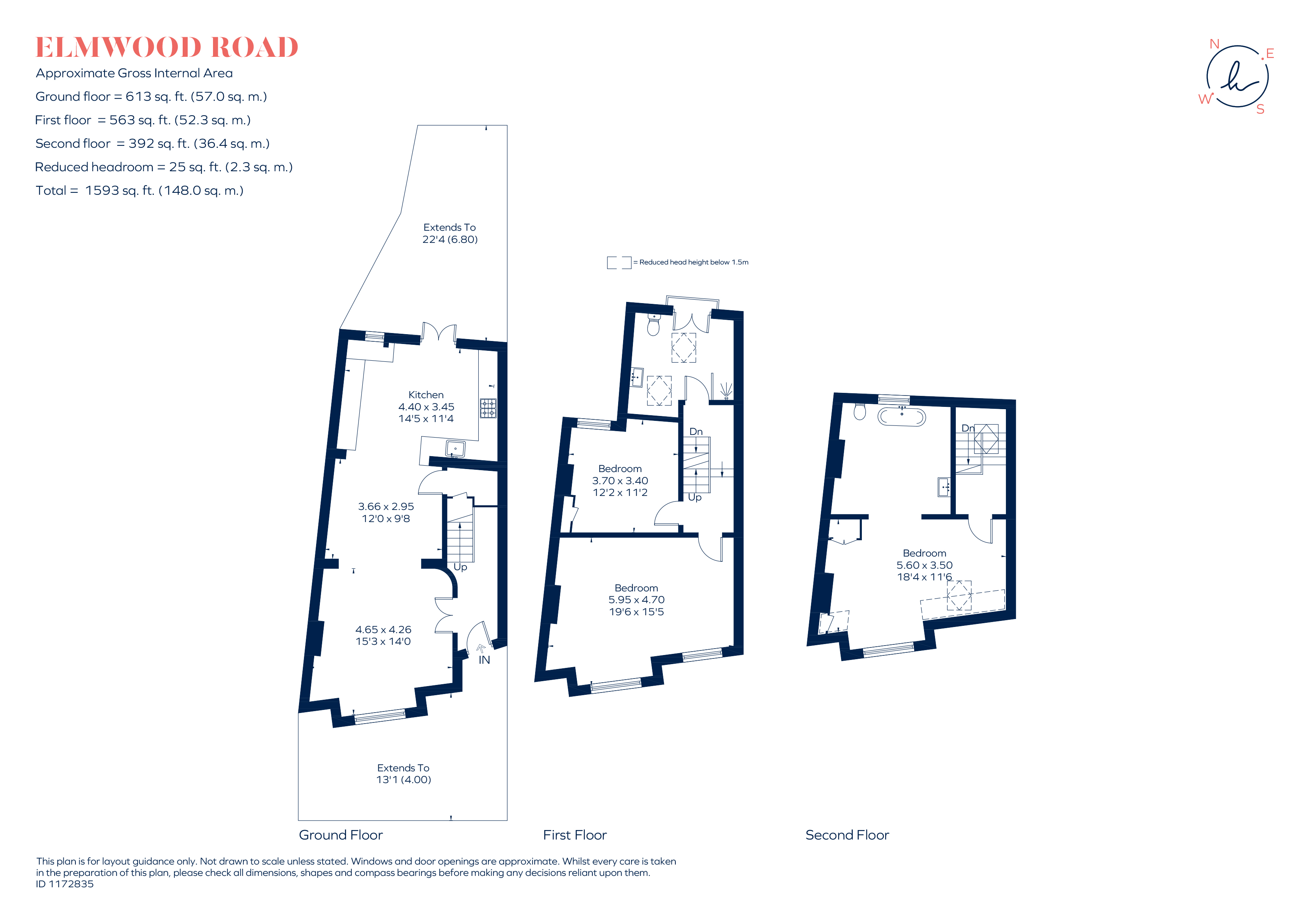 27, Elmwood Road, London floorplan