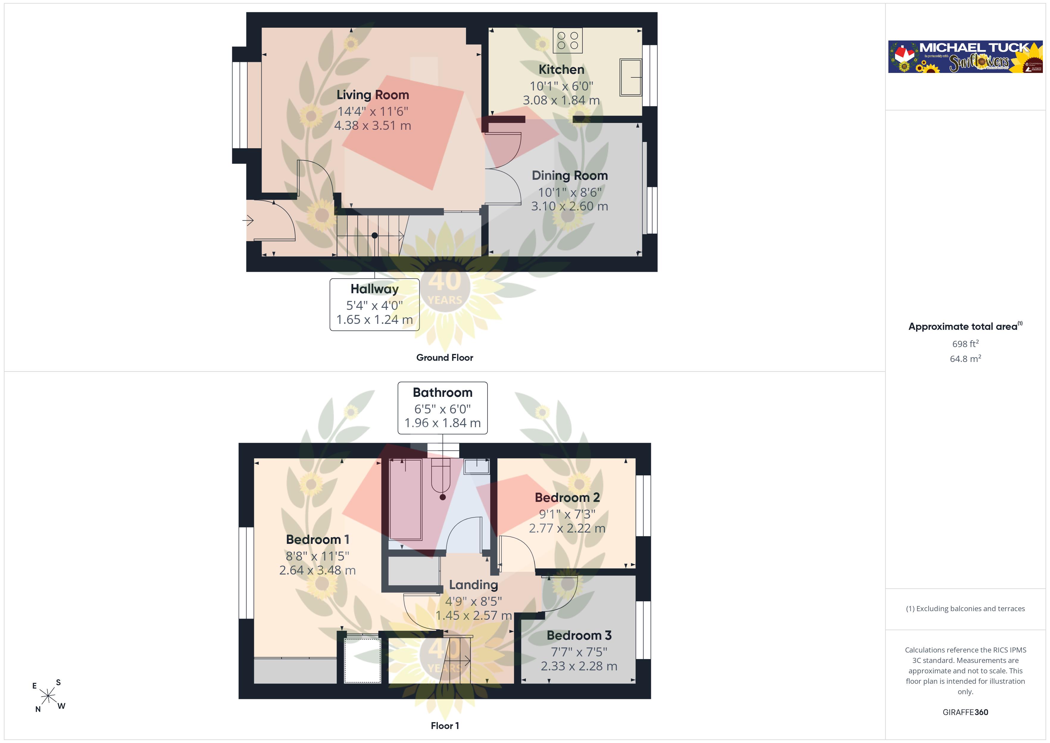 1, Huntley Close, Gloucester floorplan